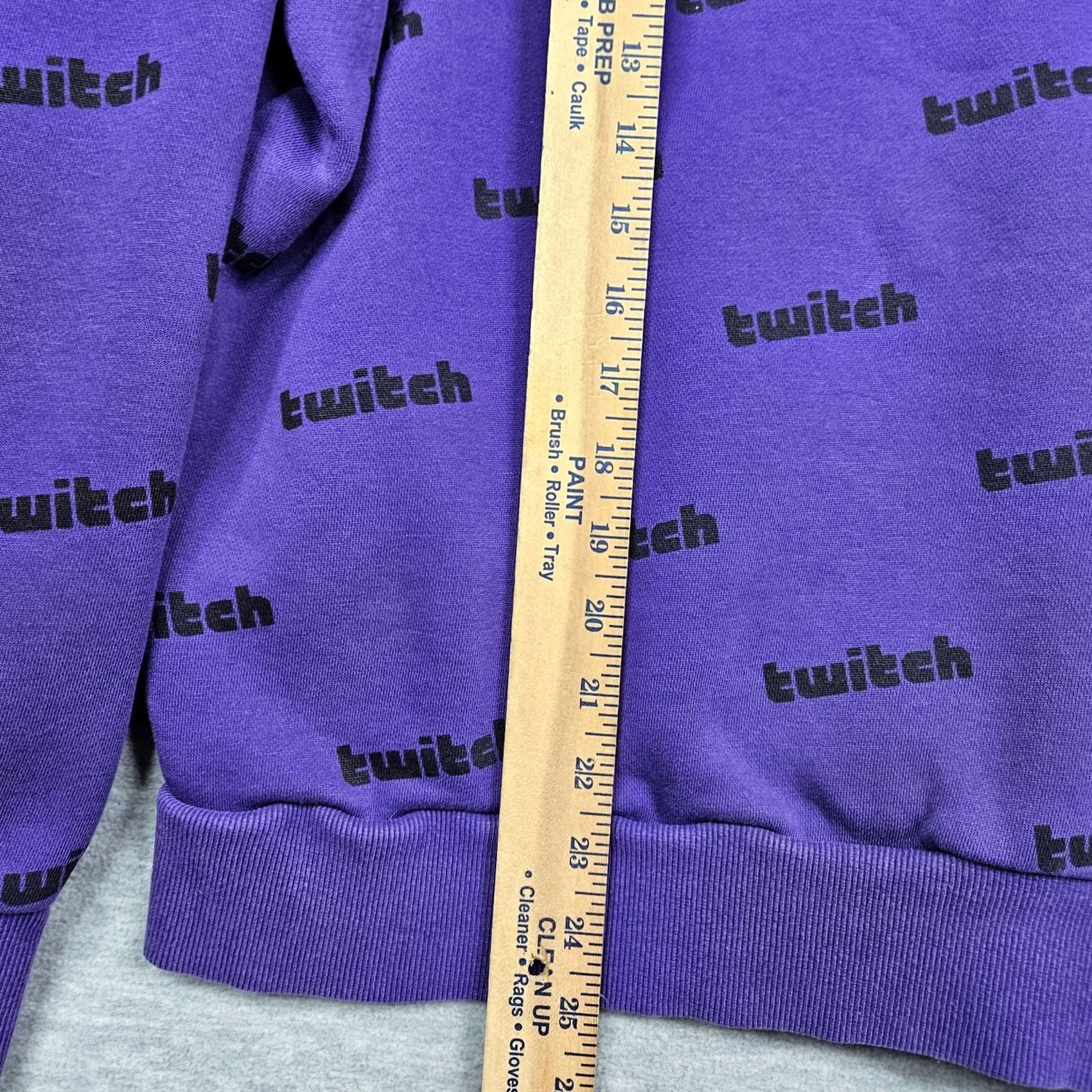 Logo 7 Twitch Unisex Hoodie Long Sleeve Size M Purple Logo Print Pullover Hooded Cotton Polyester Sweatshirt Classic Casual Size US M / EU 48-50 / 2 - 4 Thumbnail