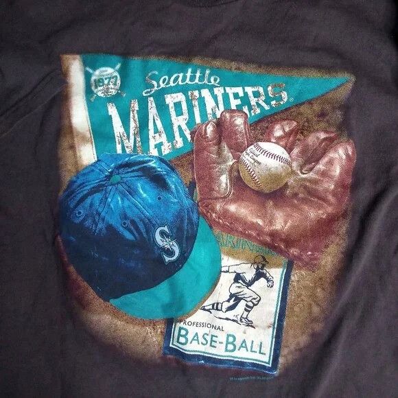 Lee Vintage Lee Seattle Mariners T-Shirt 2004 Size US L / EU 52-54 / 3 - 1 Thumbnail