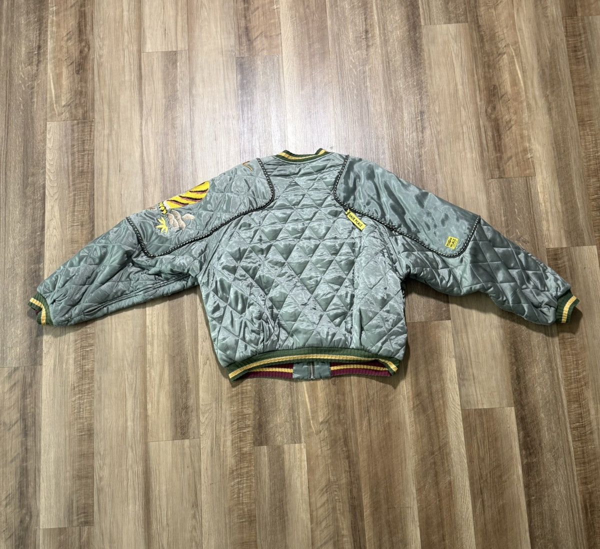 Kapital KAPITAL - Convertible Embroidered Quilted Satin Bomber Size US M / EU 48-50 / 2 - 3 Thumbnail