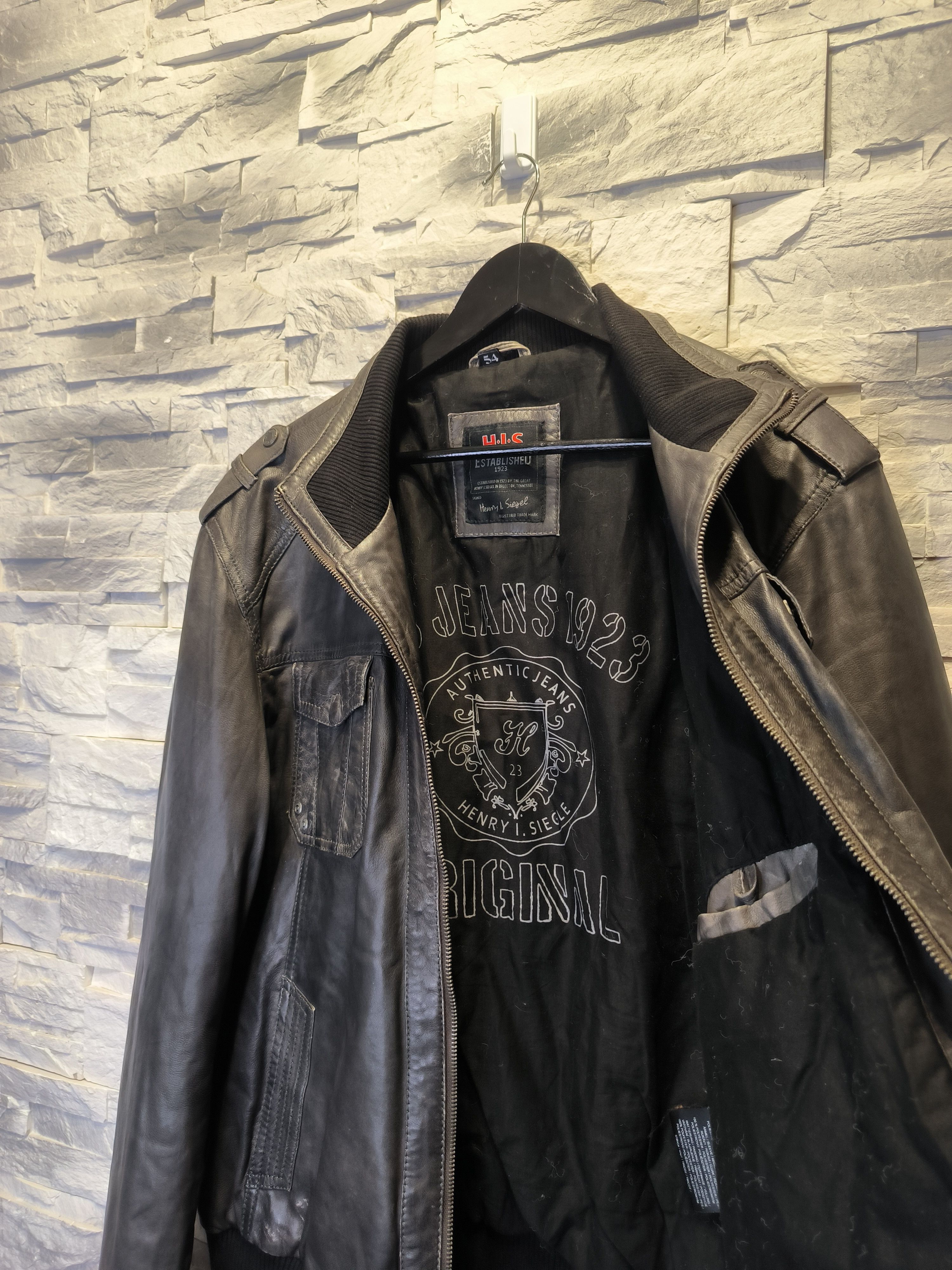 Other Vintage Leather Jacket Black Size US M / EU 48-50 / 2 - 5 Thumbnail