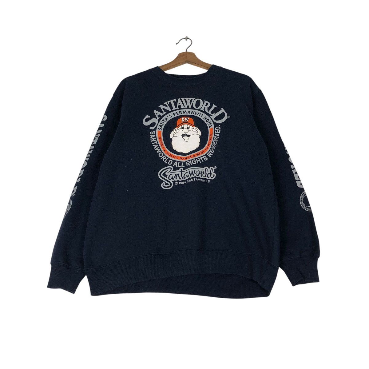 Japanese Brand SANTAWORLD Retro Christmas Huge Graphic Vintage Essential Size US M / EU 48-50 / 2 - 3 Thumbnail