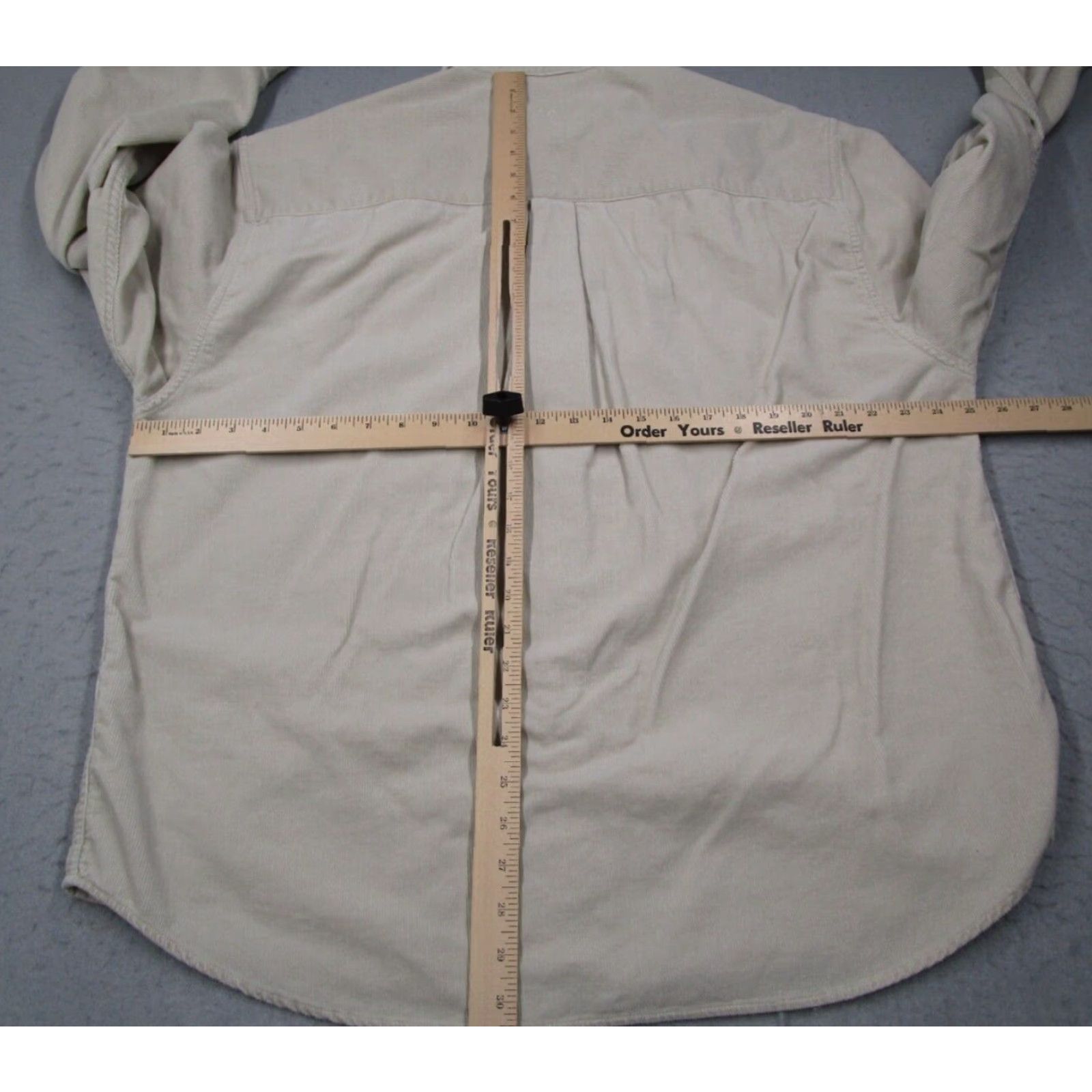 Eddie Bauer VINTAGE Eddie Bauer Mens Large Beige Corduroy Button Up Long Sleeve Shirt Size US L / EU 52-54 / 3 - 5 Thumbnail