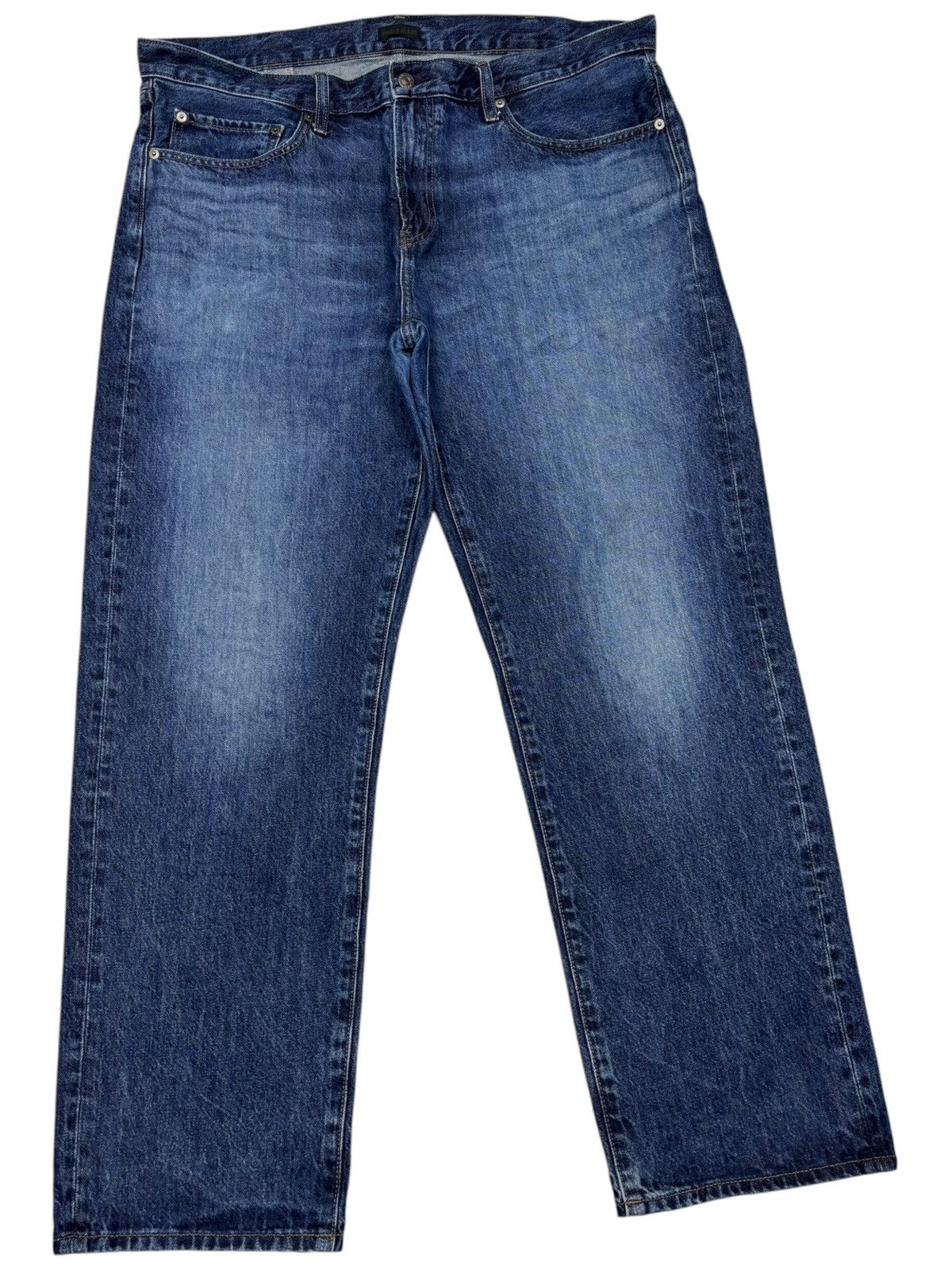 Undercover × Uniqlo VINTAGE UNIQLO BAGGY JEANS BLUE WASH DISTRESSED DENIM Size US 40 / EU 56 - 3 Thumbnail