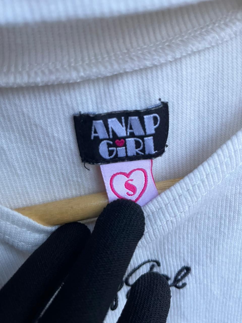Japanese Brand STEAL! Anap Girl White Tanktop for Ladies LGB Size S / US 4 / IT 40 - 3 Thumbnail