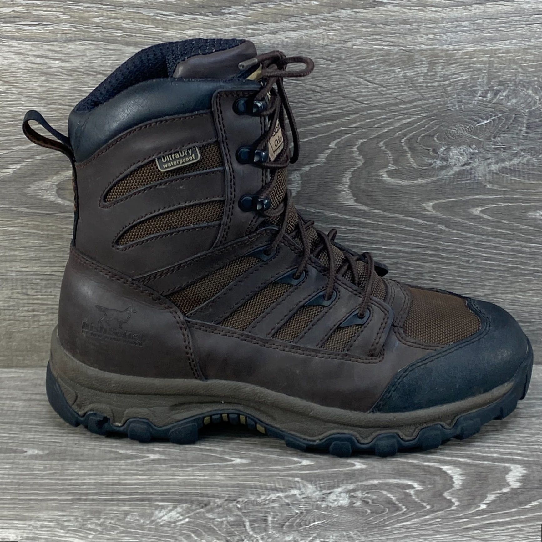 Vintage Irish Setter by Red Wing Womens 8.5 Brown Leather Hunting Boots 600 Gram Thinsulate Ultra Insulated Ultra Dry Waterproof Scent Ban Size US 9 / IT 39 - 2 Thumbnail