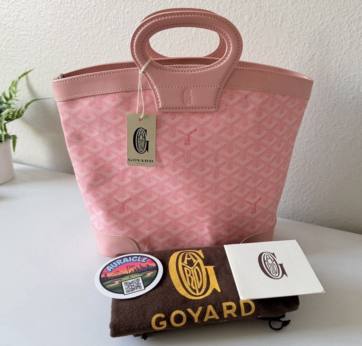Goyard Goyard Pink Tote Bag Rare Beluga SakuraPearl 2008 Authentic Size ONE SIZE - 19 Thumbnail