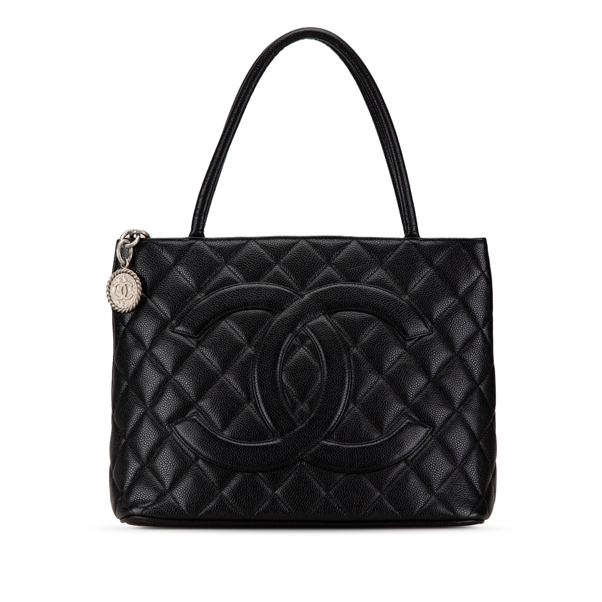 Chanel Chanel Caviar Medallion Tote Black Size ONE SIZE - 1 Thumbnail