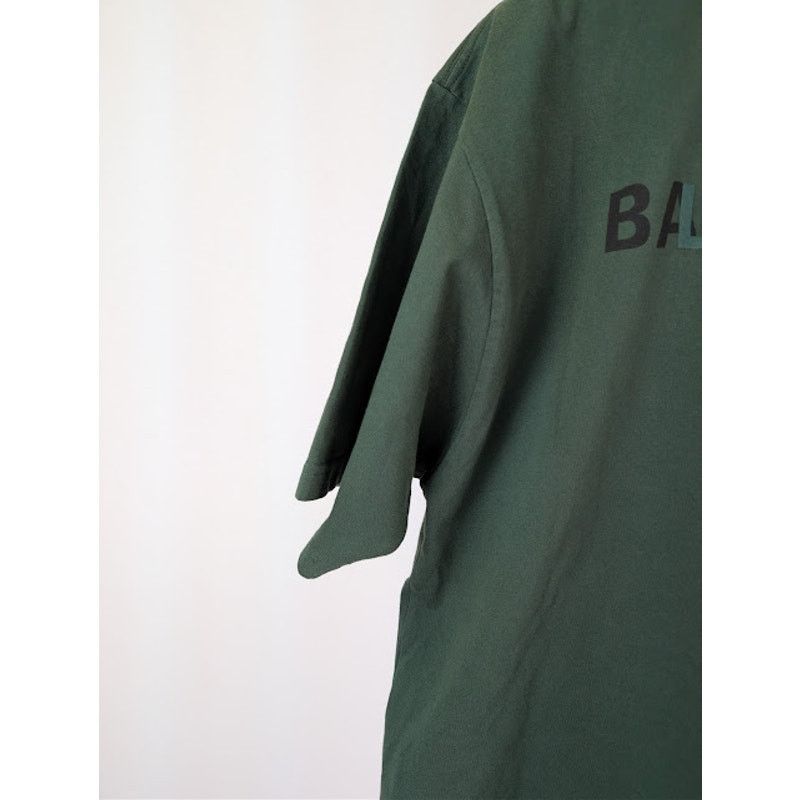 Balenciaga o1rshd1 Ramadan 24 Vintage Jersey T-Shirt Dark Green / Black Size US S / EU 44-46 / 1 - 12 Thumbnail