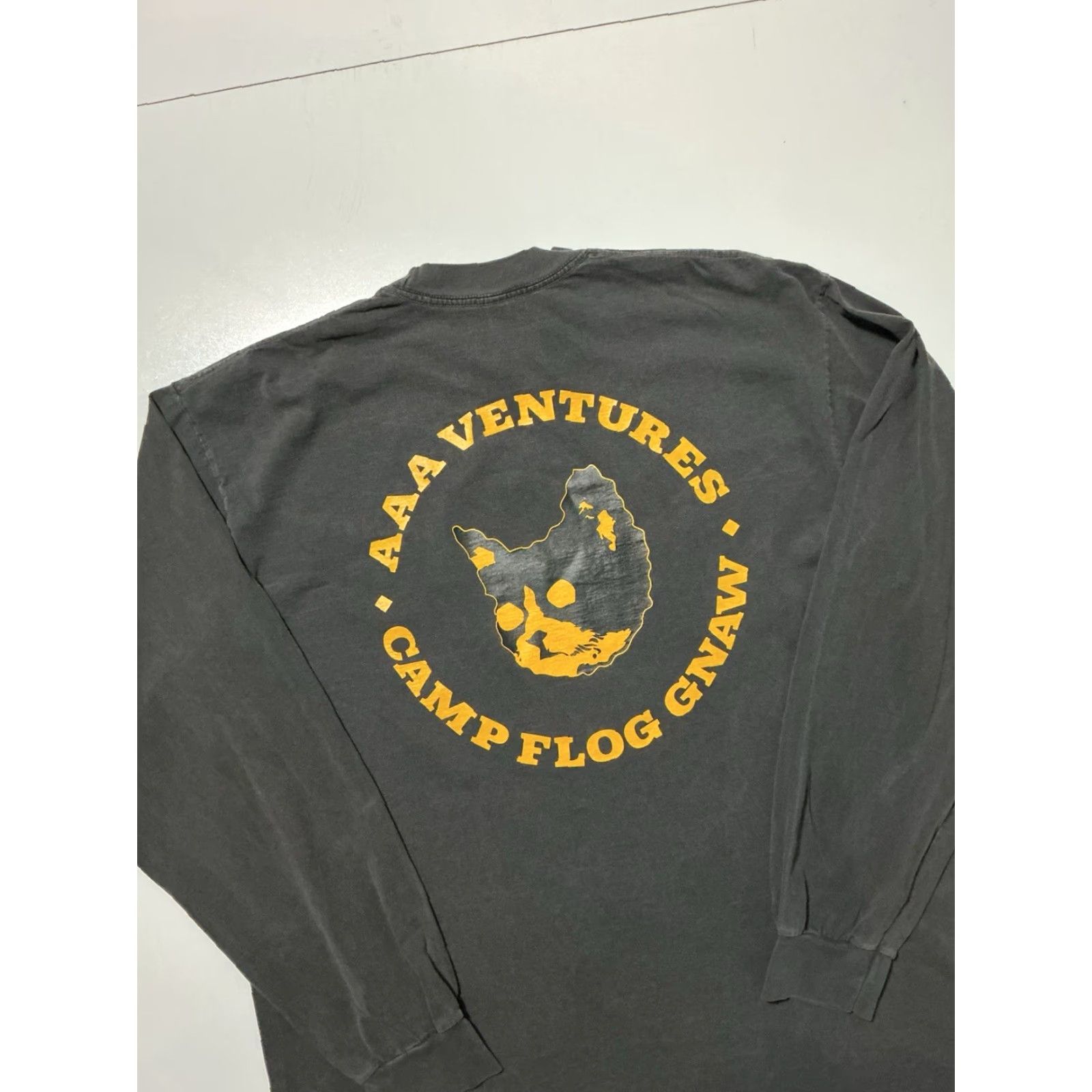 Los Angeles Apparel VINTAGE? (No) Camp Flog Gnaw Los Angeles Apparel Gray Dyed Tacos Cat Graphic L/S T-Shirt XL Mens Size US XL / EU 56 / 4 - 5 Thumbnail