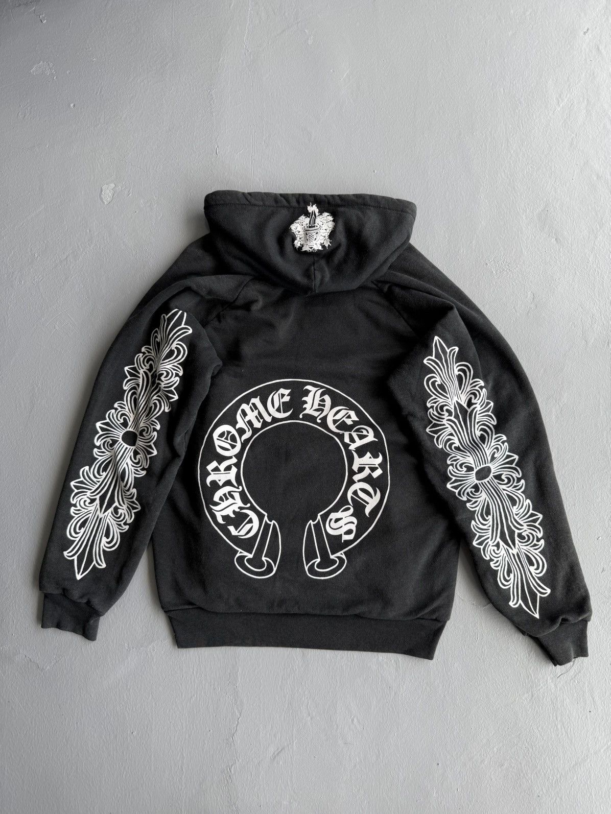 Chrome Hearts × Vintage RARE 90s - Horseshoe Floral Dagger Thermal