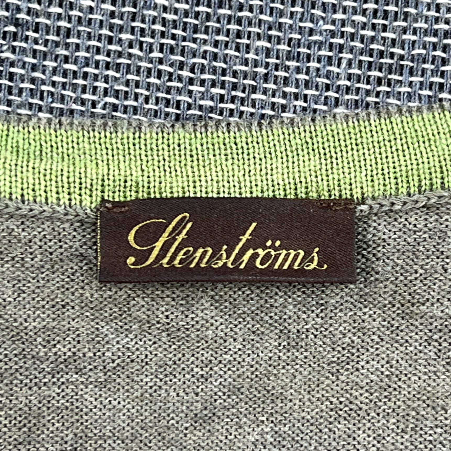 Vintage Stenstroms Zegna Baruffa Men Green Jumper Sz S Merino Wool Elbow Patches Sweater Size US S / EU 44-46 / 1 - 4 Thumbnail