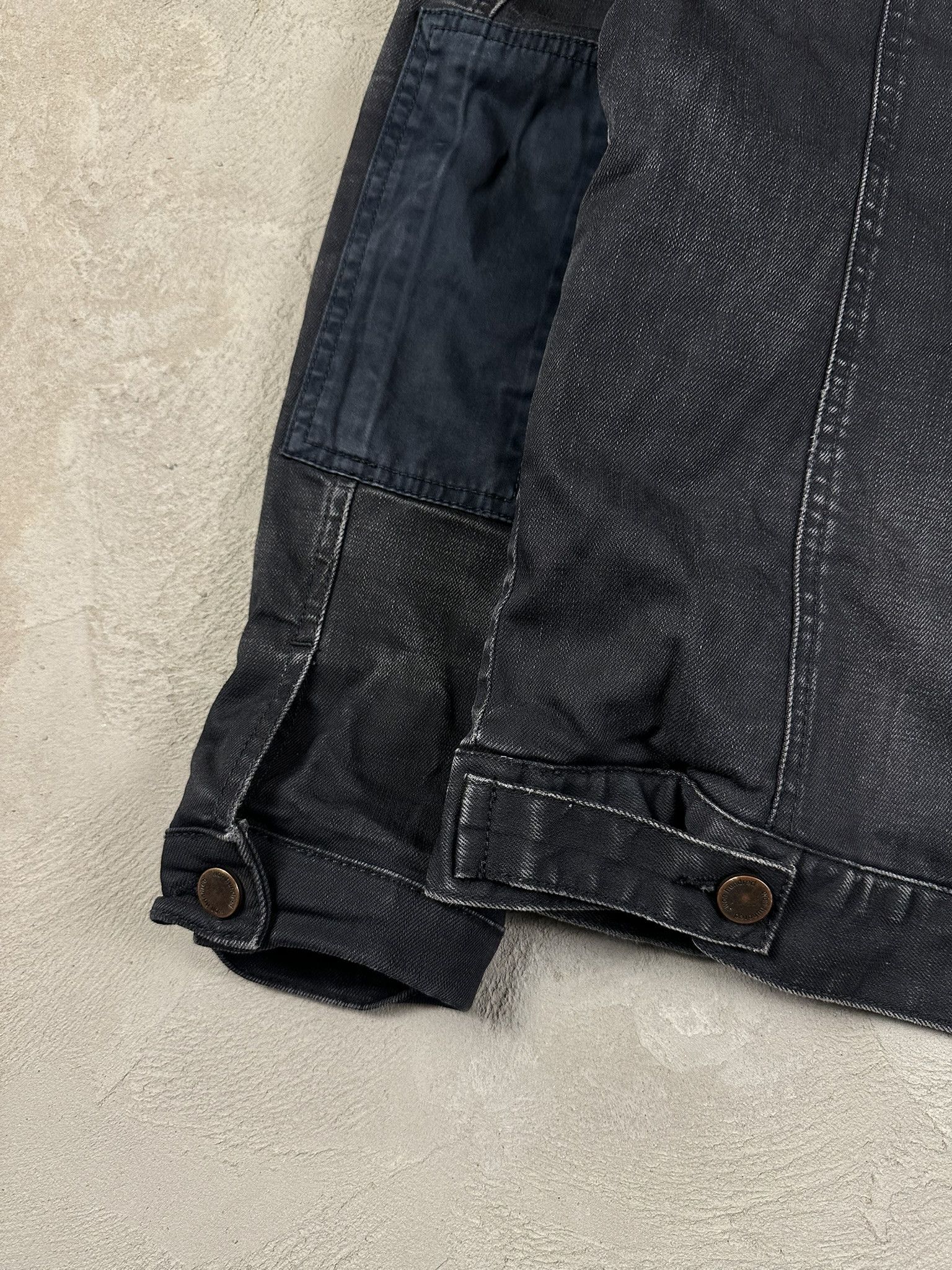 Won Hundred Won Hundered Sherpa Denim Washed Faded Boxy Jacket Size US M / EU 48-50 / 2 - 8 Thumbnail