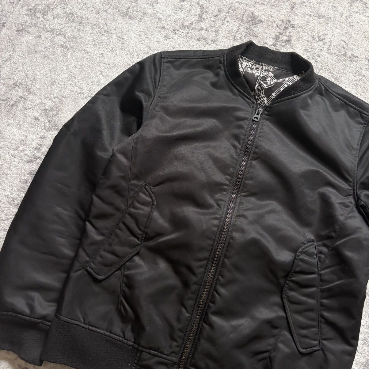 Number (N)ine Number (N)ine Musical Note Lined MA-1 Bomber Jacket | Size 1 Size US S / EU 44-46 / 1 - 2 Thumbnail