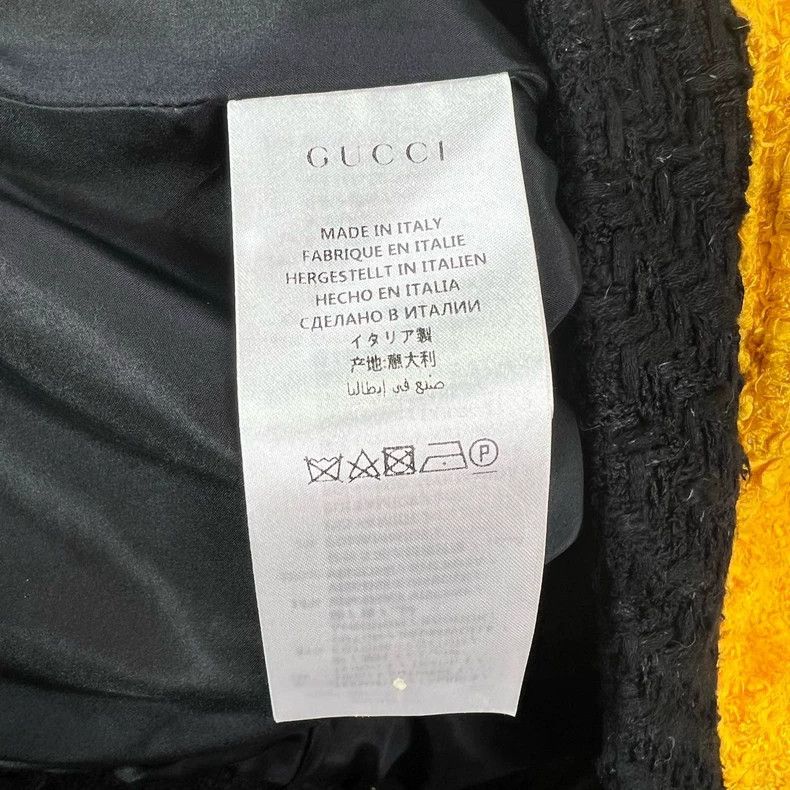 Gucci Gucci Size 38 Yellow small fragrance style knitted jacket Size US XXS / EU 40 - 4 Thumbnail
