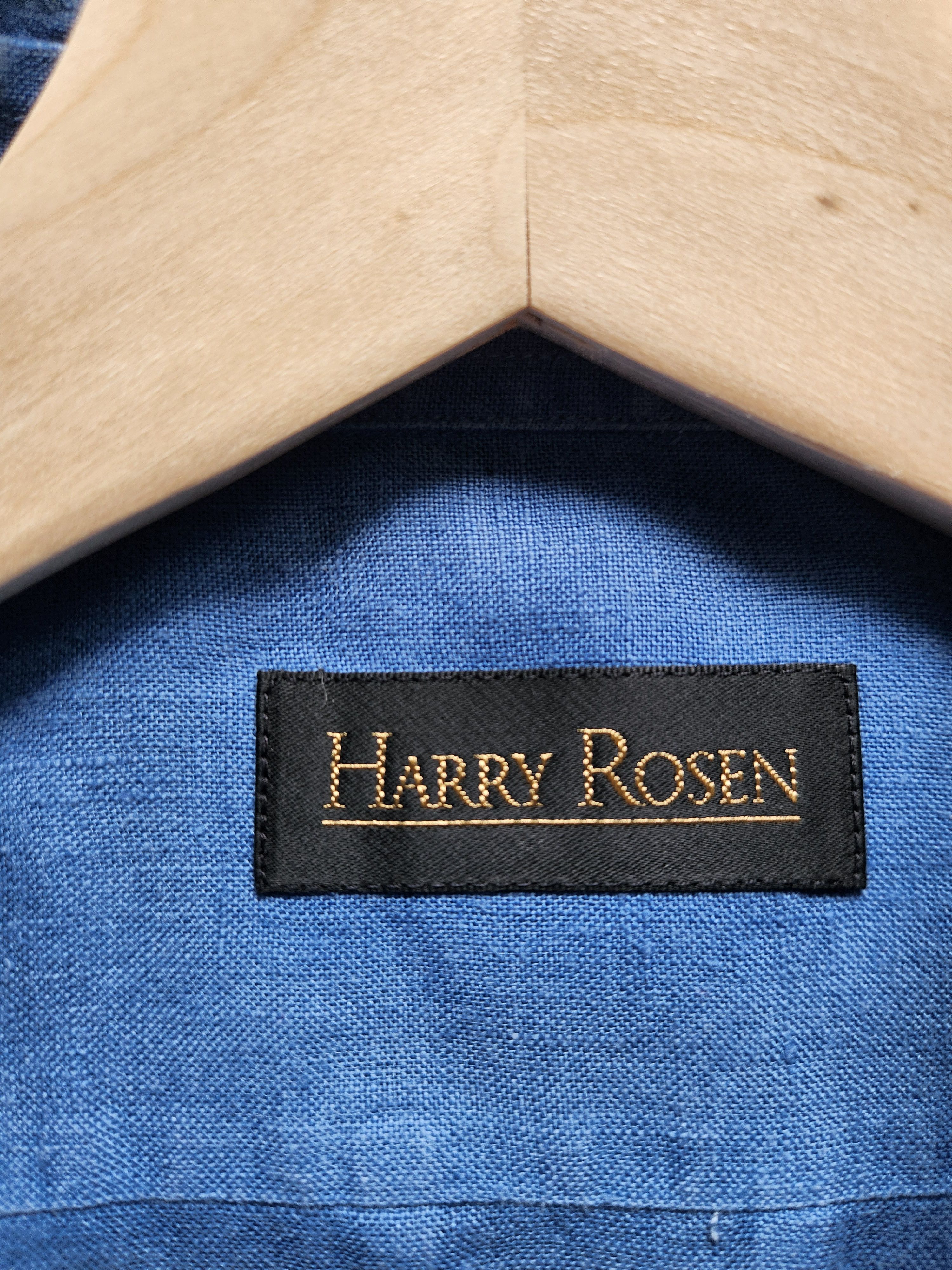 Harry Rosen Vintage Harry Rosen Linen Button-Up Size US M / EU 48-50 / 2 - 3 Thumbnail