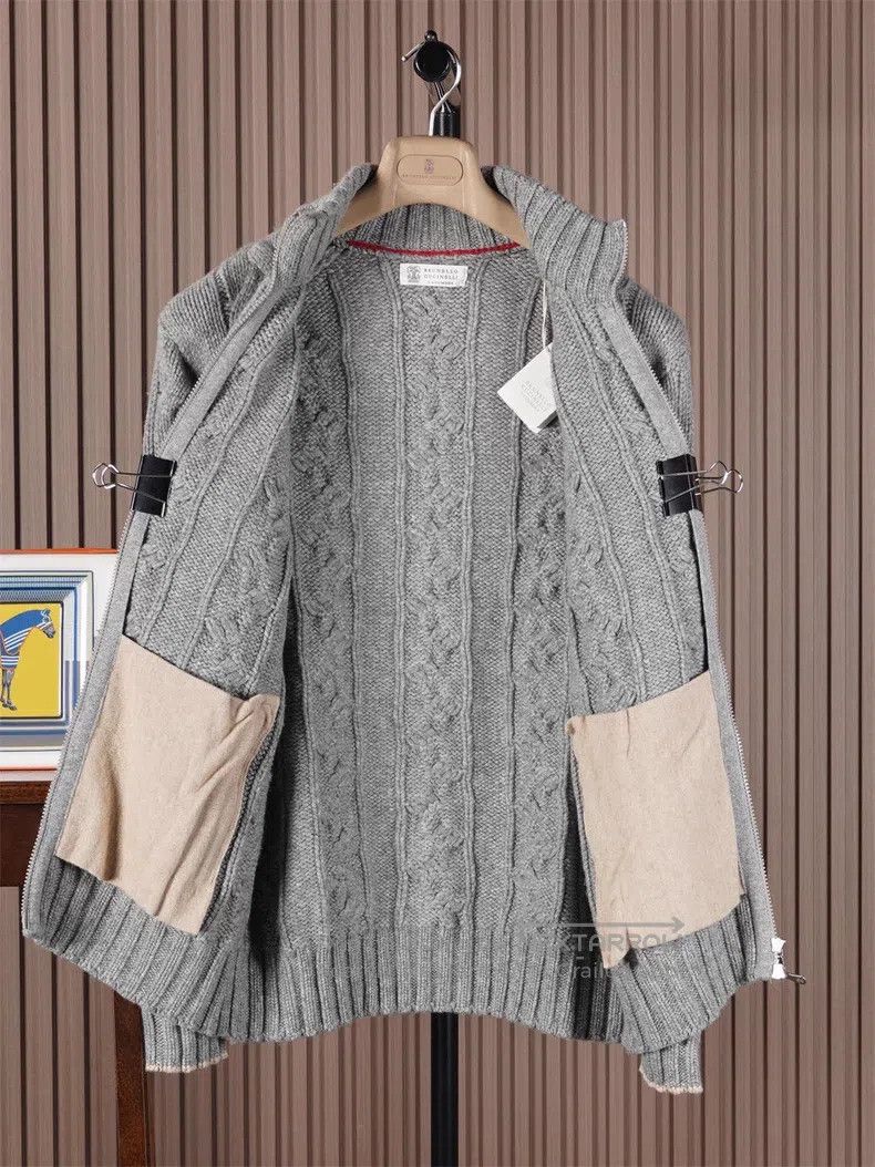 Brunello Cucinelli Brunello Cucinelli Thick full-zip cashmere coat Size US L / EU 52-54 / 3 - 4 Thumbnail