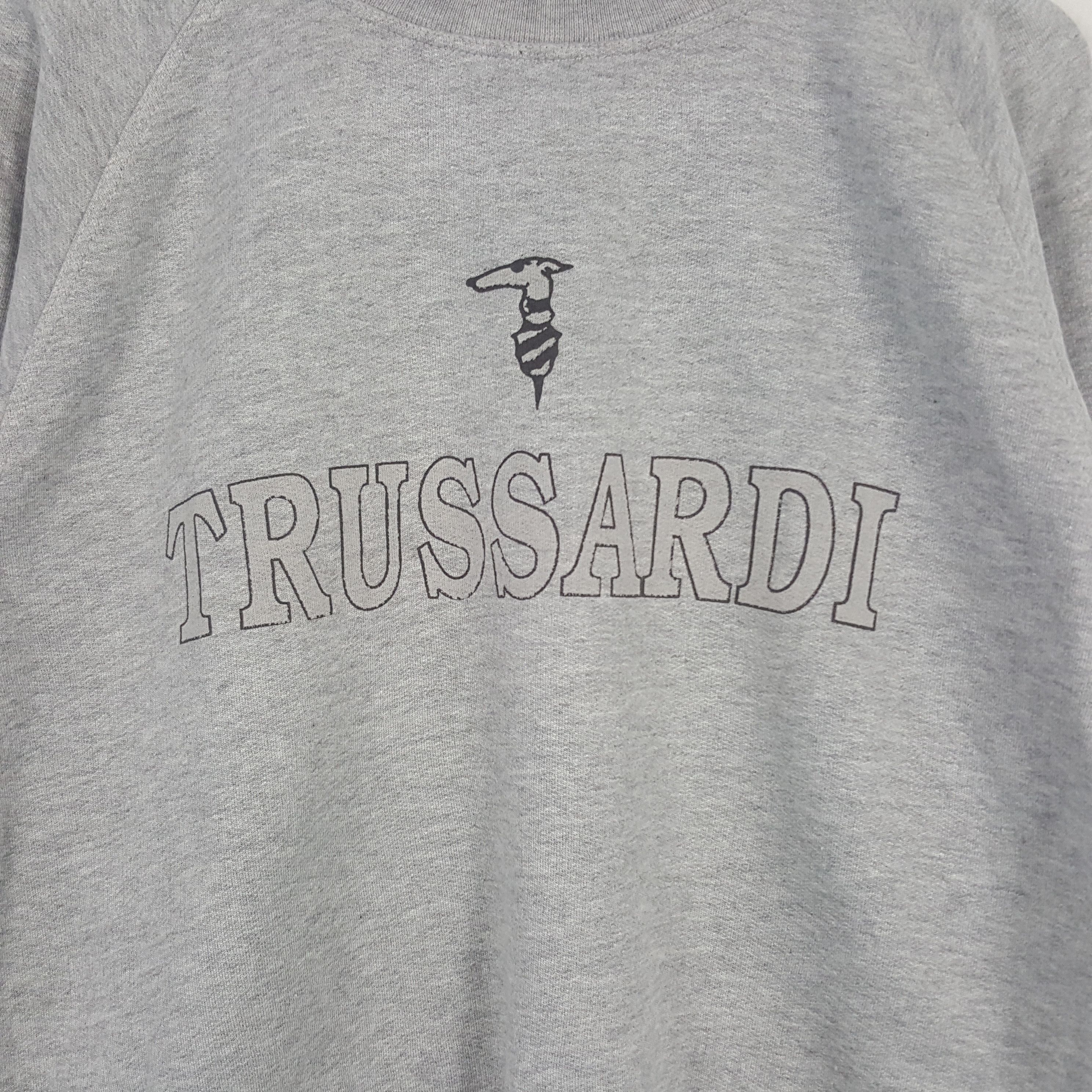 Trussardi × Vintage Vintage Trussardi Italian Brand Spellout Sweatshirt C279N16 Size US L / EU 52-54 / 3 - 2 Thumbnail