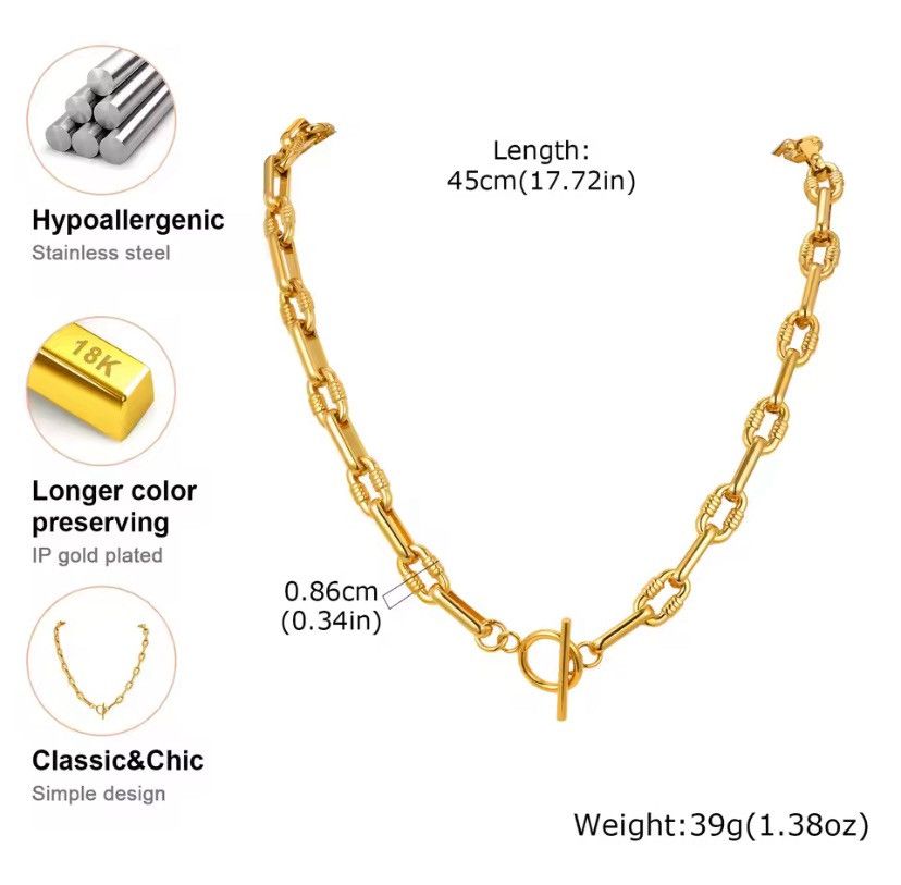 Other Punk Neck Chain Necklace Size ONE SIZE - 2 Thumbnail