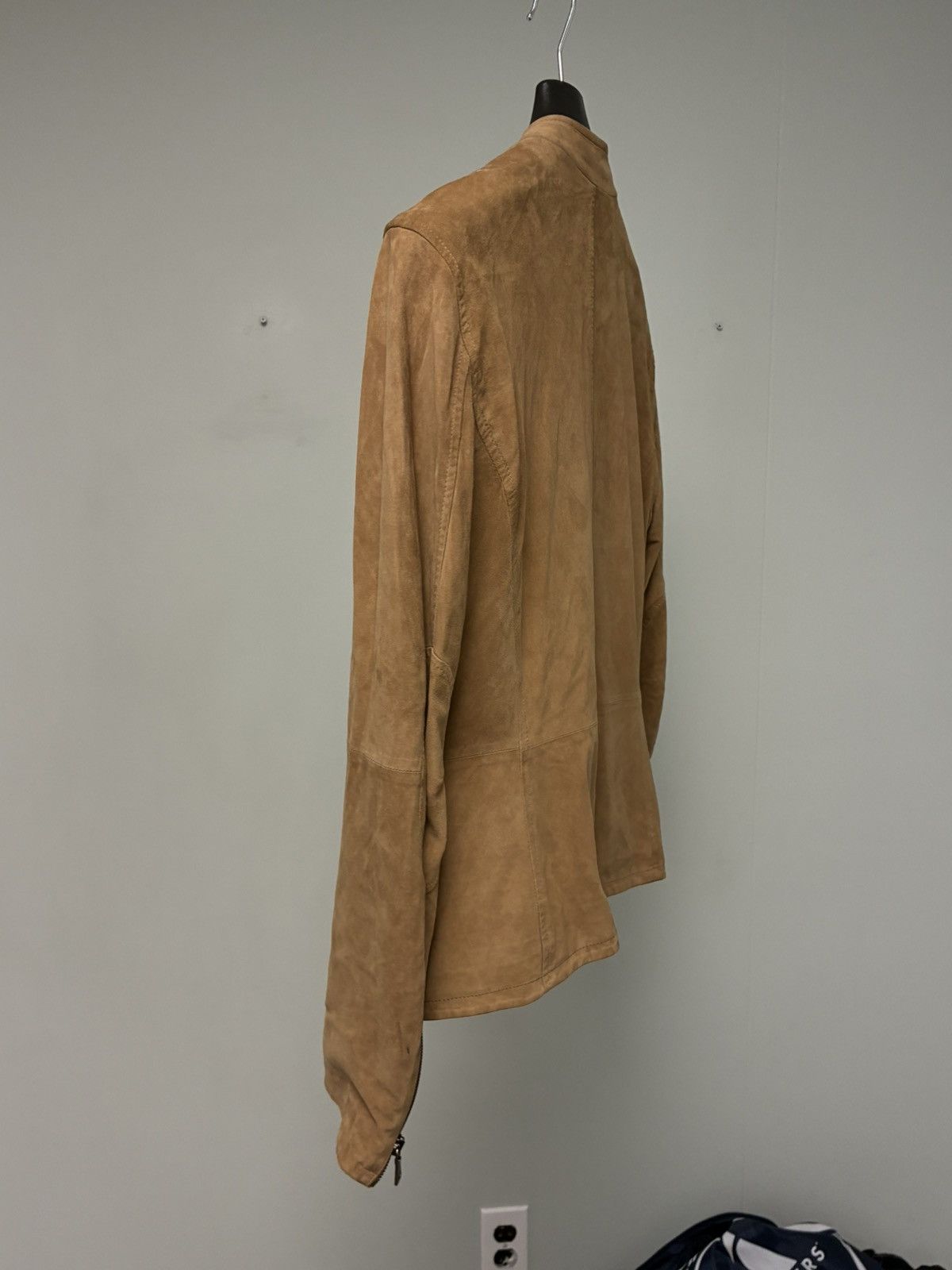 John Varvatos Suede Asymmetric Moto Jacket EU 44 USA 34 Size US S / EU 44-46 / 1 - 12 Thumbnail