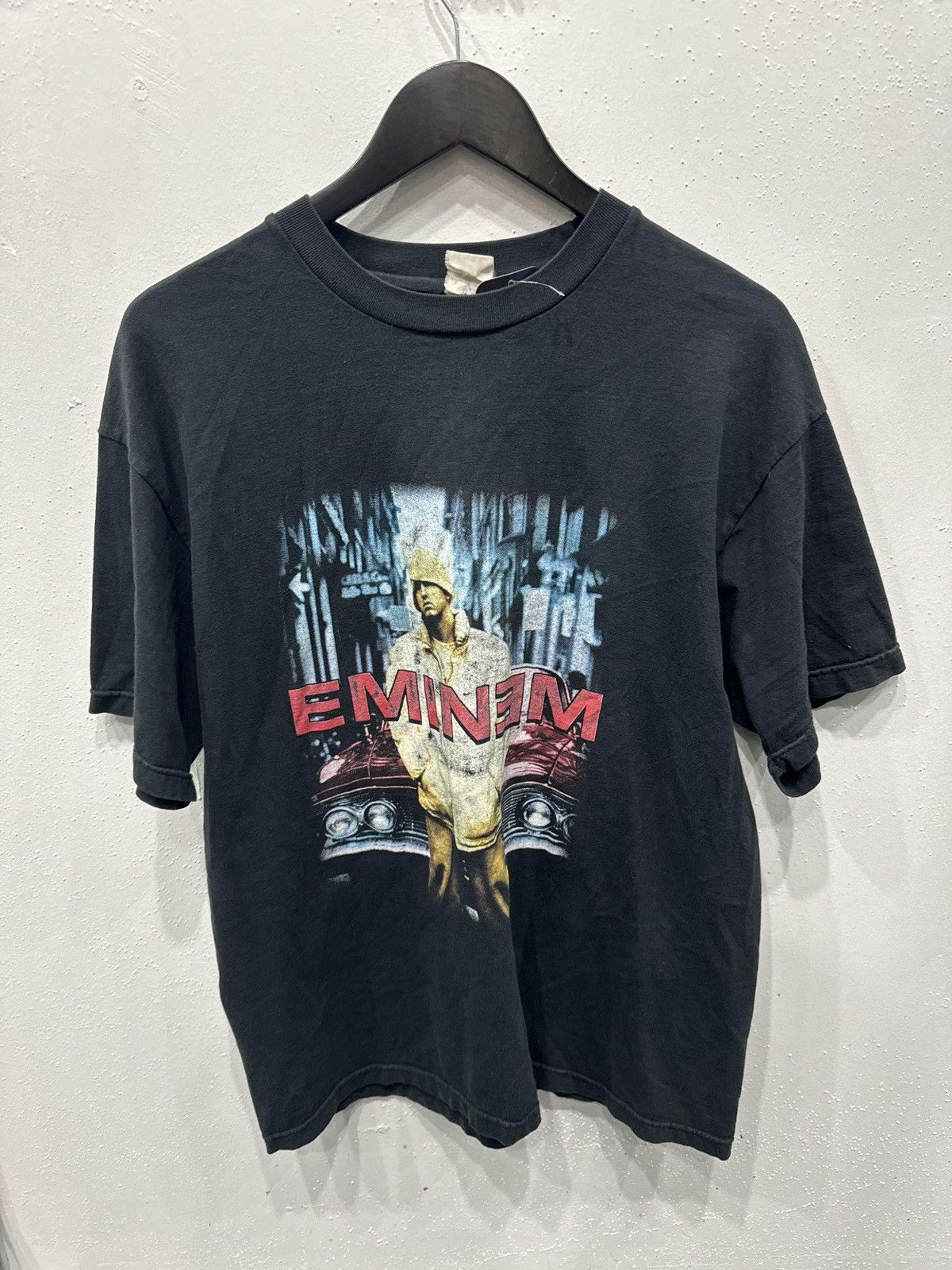 image of Vintage Eminem Graphic T in Black, Men's (Size XL)