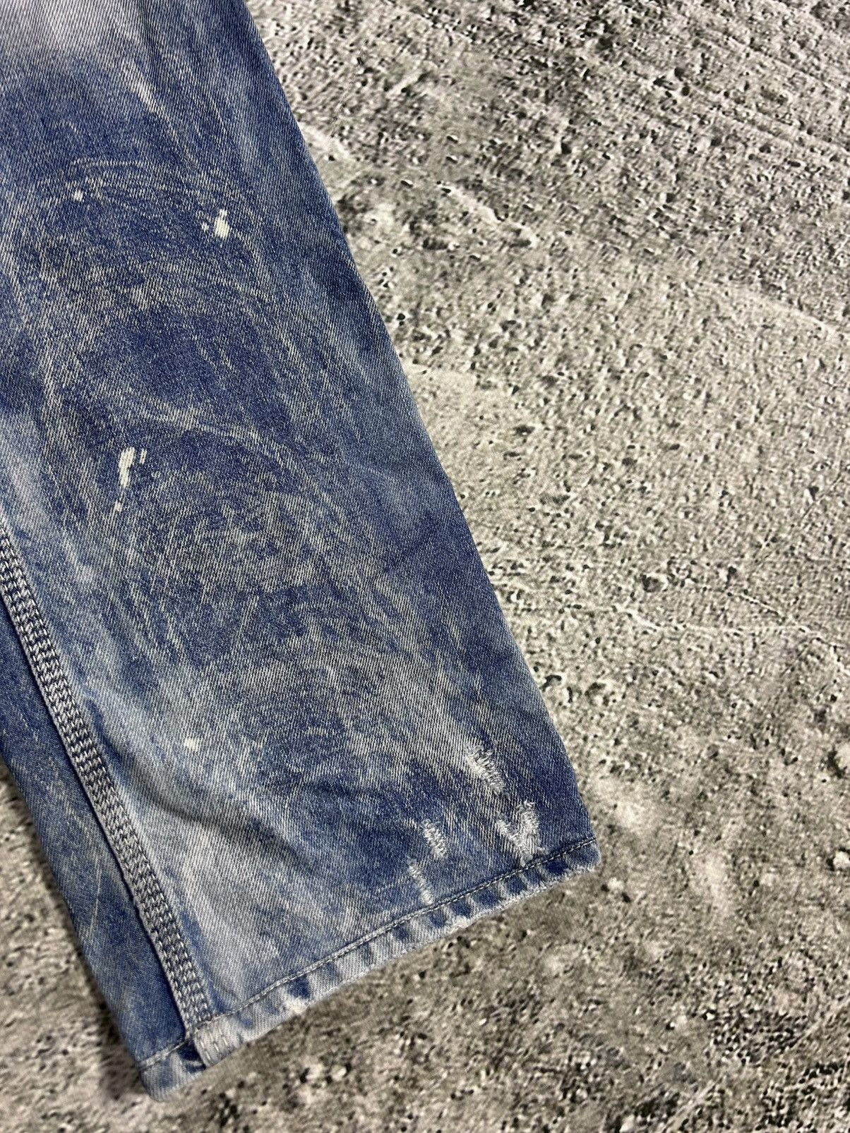 Diesel × Vintage Diesel jeans vintage baby blue Krooley Y2K slim marble fade Size US 32 / EU 48 - 9 Thumbnail