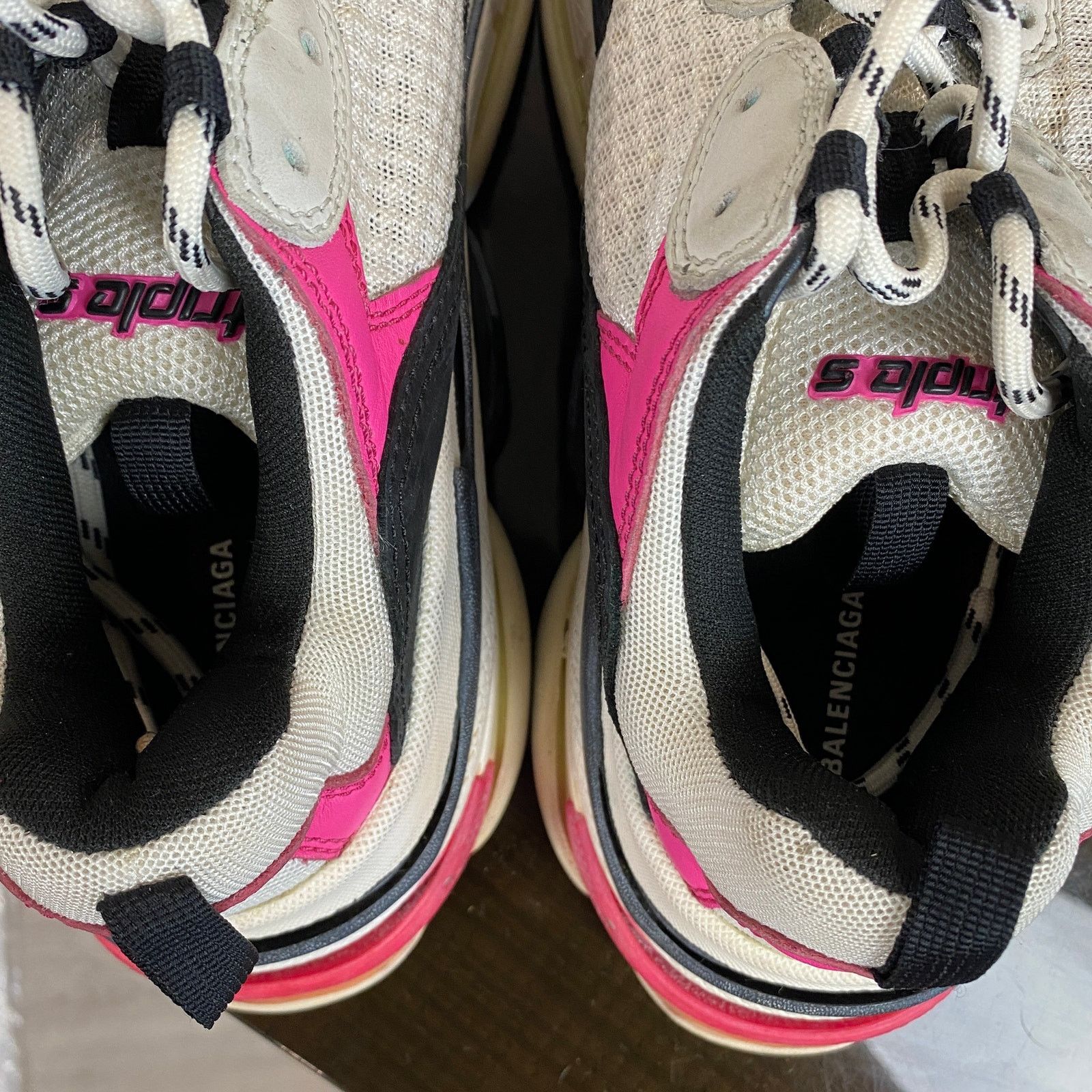 Balenciaga Balenciaga Triple S Bicolor Purple Chunky Sneakers 11 Size US 11 / IT 41 - 8 Thumbnail