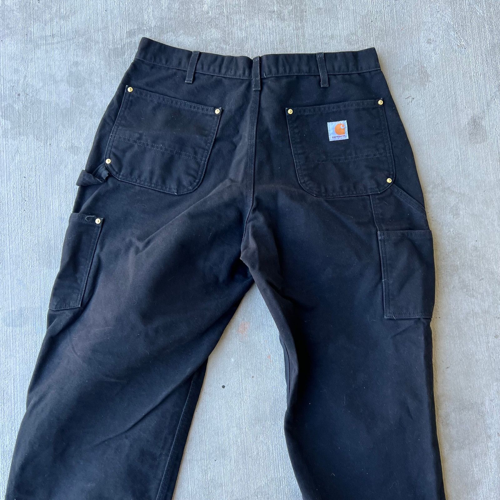 Carhartt × Vintage Carhartt black double knee work wear carpenter pants Size US 35 - 6 Thumbnail