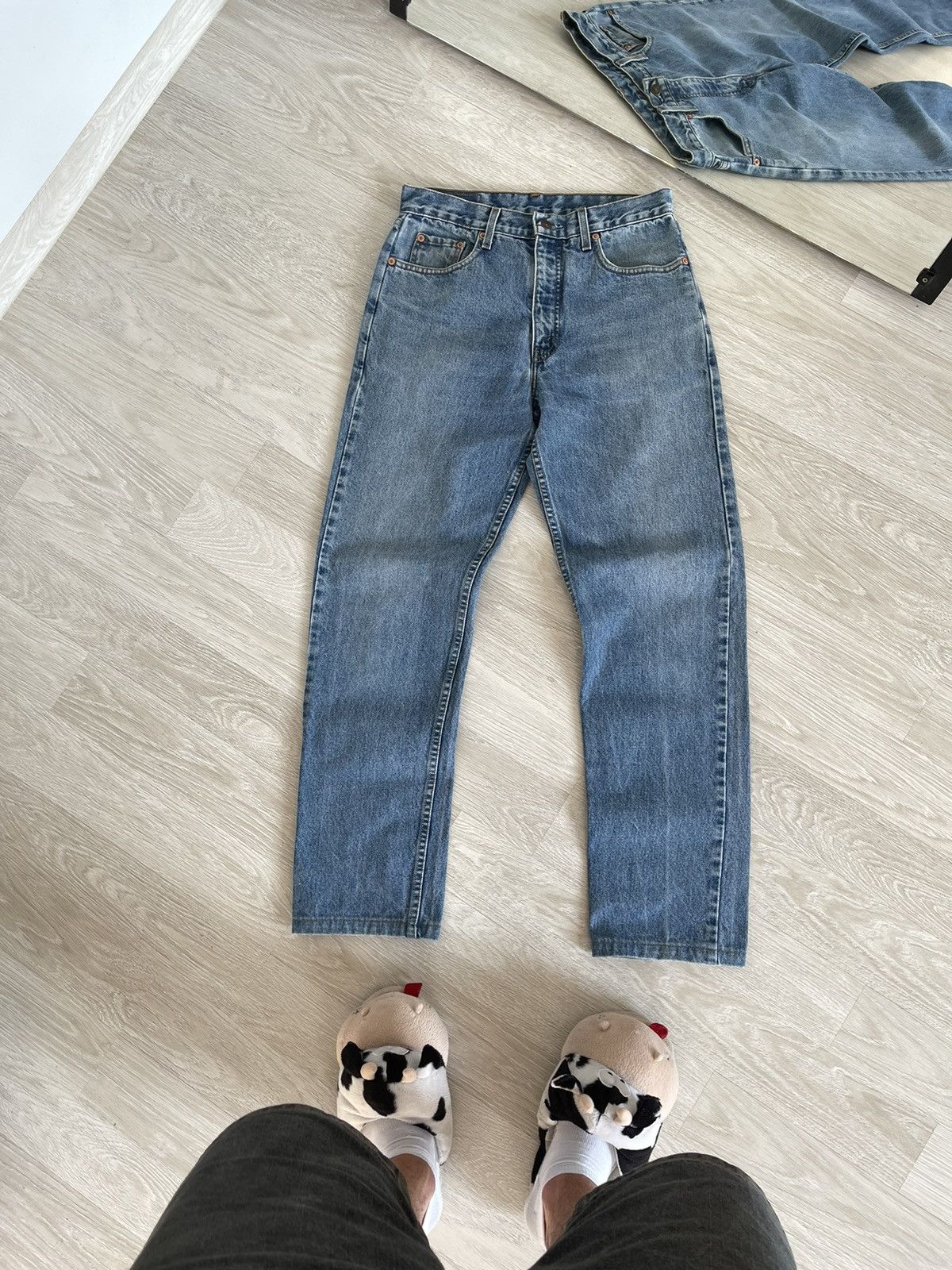 Levi's 90's Levi's 615 Vintage Light Wash Orange Tab Straight Jeans Size US 30 / EU 46 - 1 Thumbnail