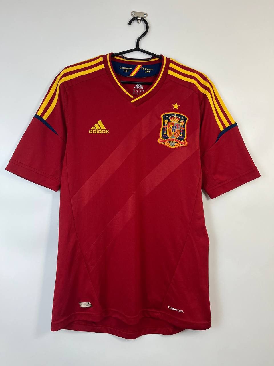 SPAIN 2012 2013 HOME SHIRT FOOTBALL ADIDAS X10937 SIZE M