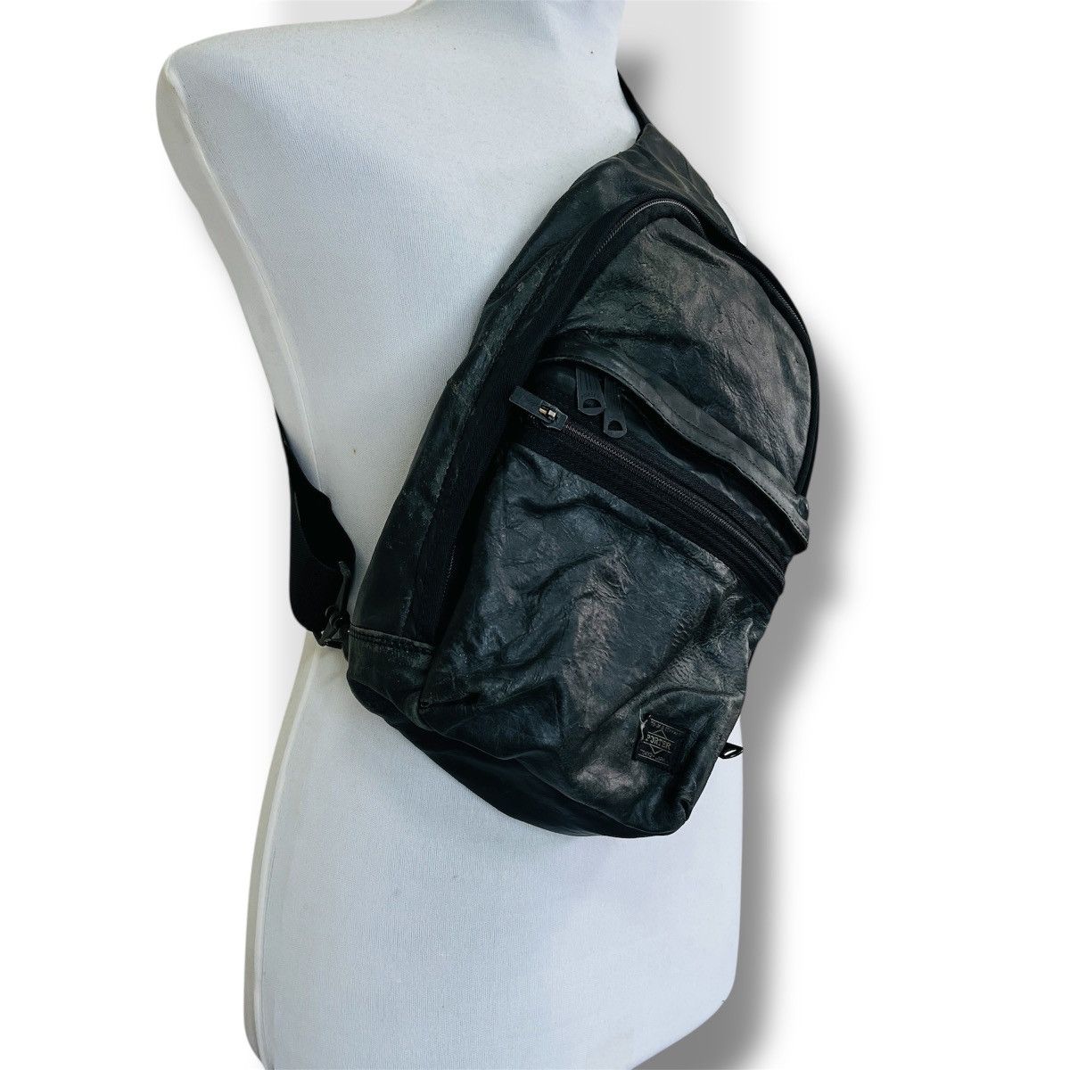 Wear And Tear Porter Sling Bag Japan in Black, Men's