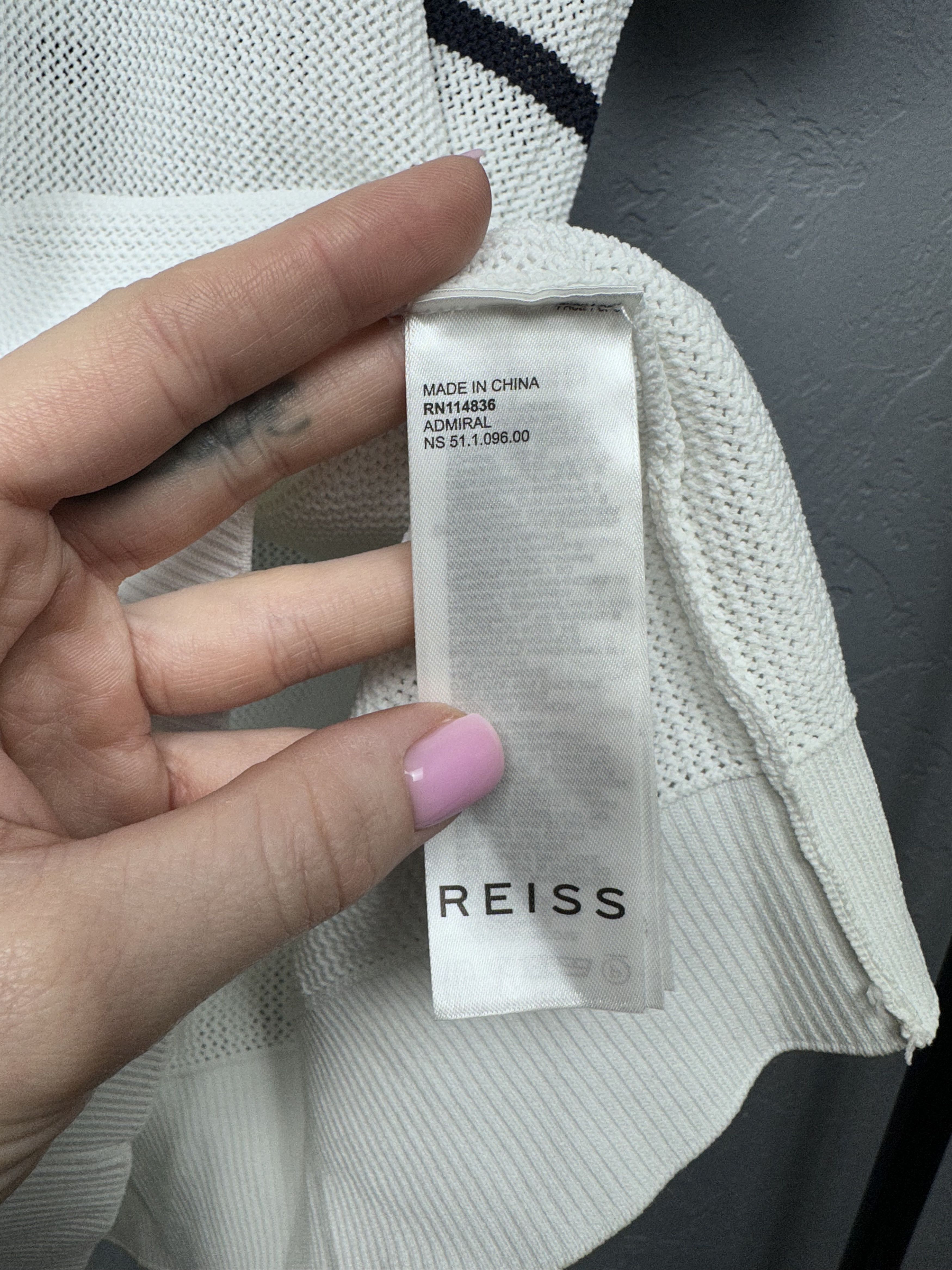 Reiss × Vintage Reiss Mens Polo Shirt Size US XL / EU 56 / 4 - 4 Thumbnail