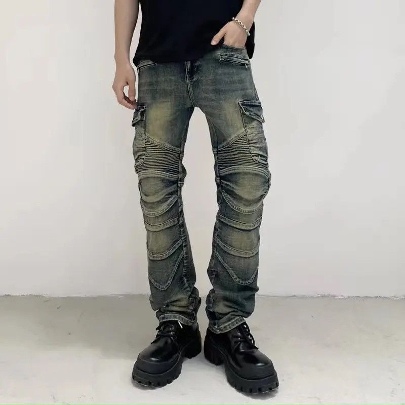 Japanese Brand × Vintage jeans slim fit heavy duty fashion premium wash Size US 31 - 2 Thumbnail