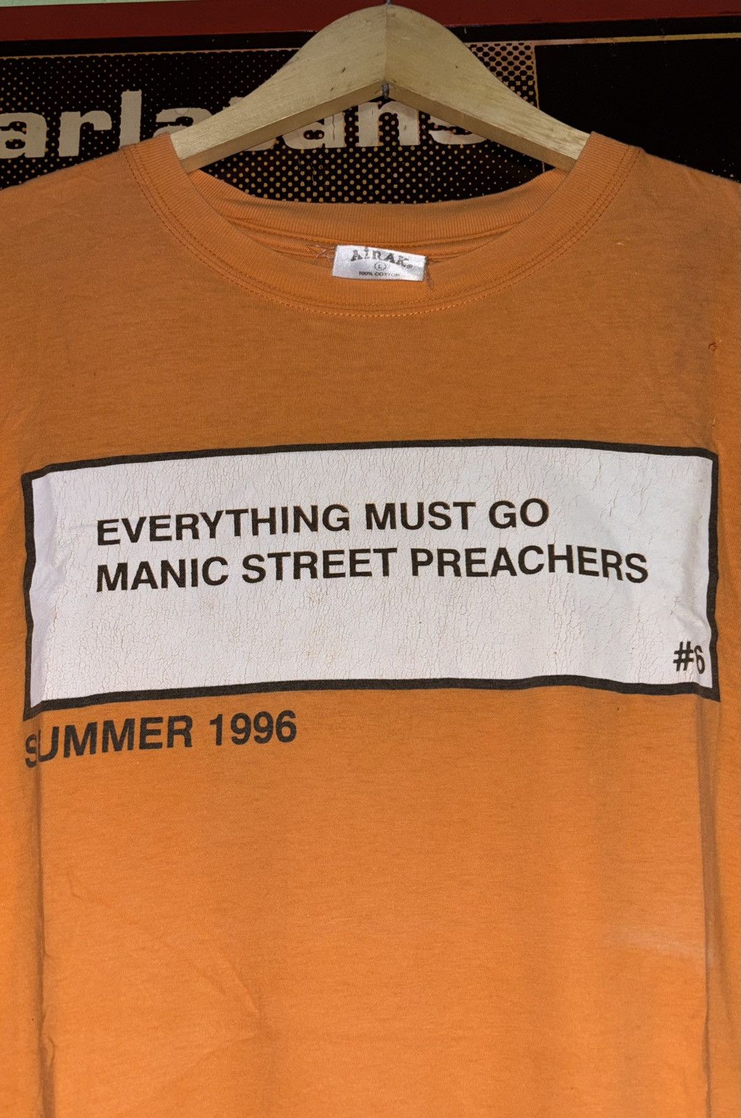 Band Tees VINTAGE 90s MANIC STREET PREACHERS SHIRT BRITPOP Size US L / EU 52-54 / 3 - 4 Thumbnail