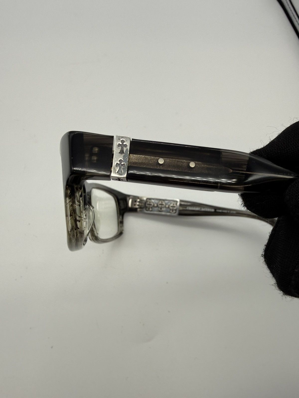 Chrome Hearts CHROME HEARTS "DISMEMBERED" BKS — .925 Cross Temple Frames Size ONE SIZE - 15 Thumbnail