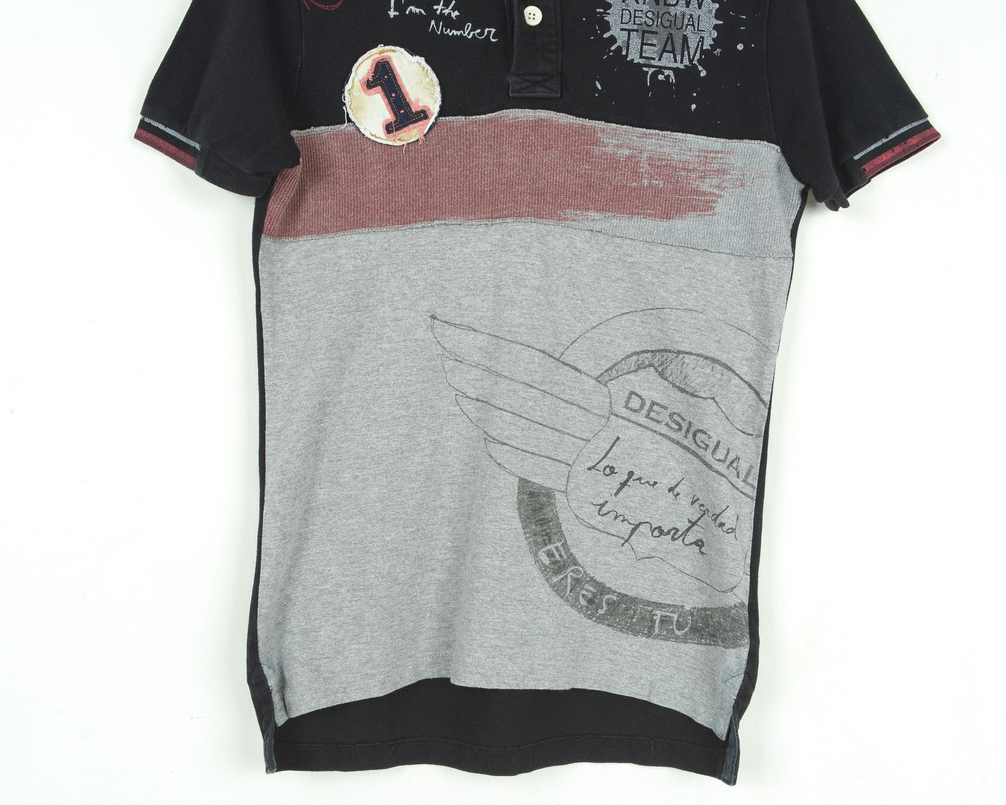 Desigual Slim Fit S Polo Shirt Short Sleeve T-shirt Cotton Size US S / EU 44-46 / 1 - 5 Thumbnail