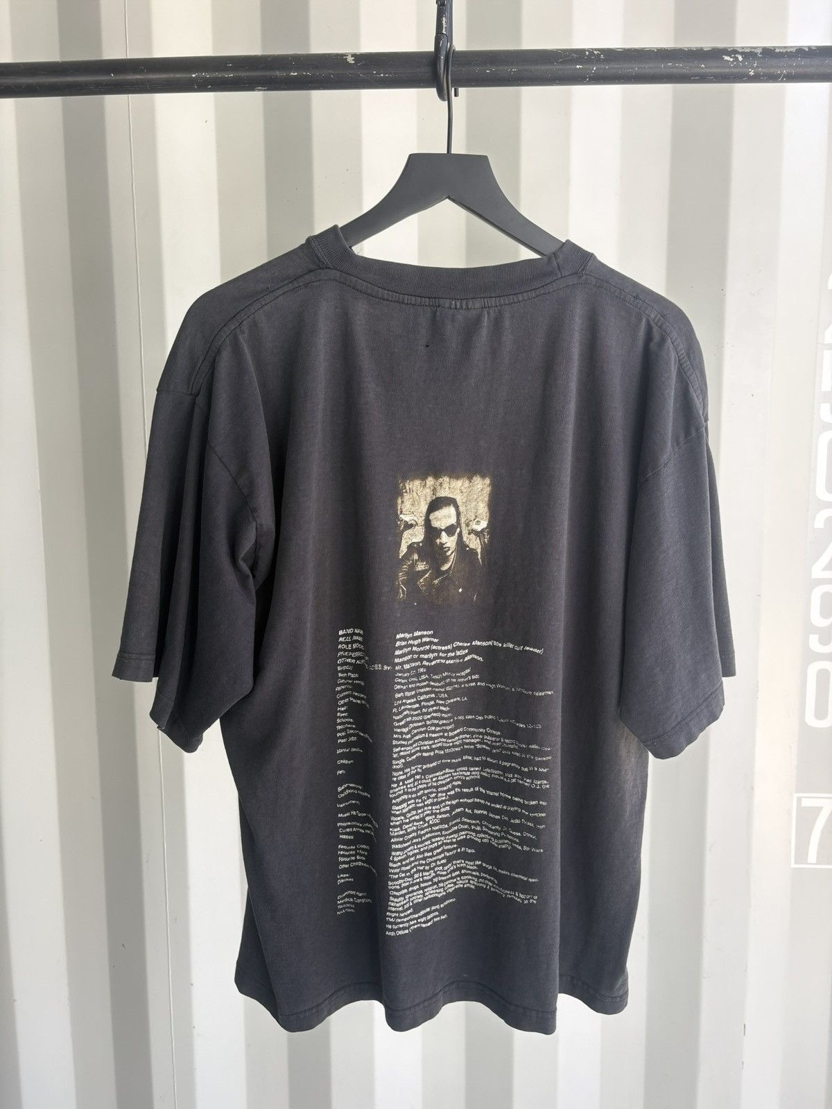 Band Tees Vintage Marilyn Manson Shirt Faded Distressed Grunge Band Size US XL / EU 56 / 4 - 5 Thumbnail