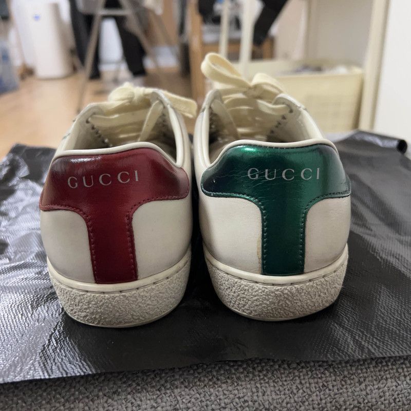 Gucci Gucci ACE Blade Vintage Sneaker in White Size US 8.5 / EU 41-42 - 3 Thumbnail