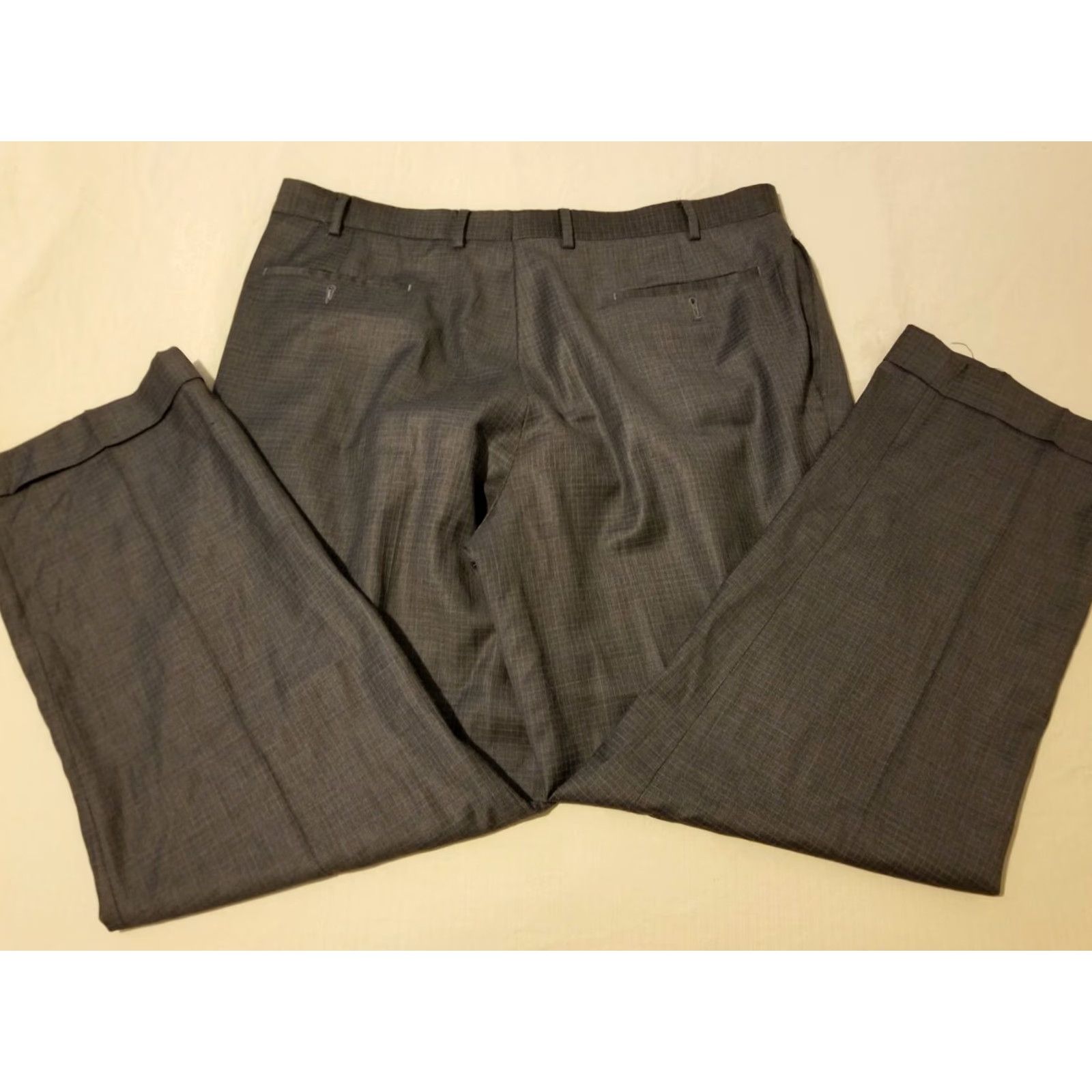 Polo Ralph Lauren VINTAGE Mens Polo Ralph Lauren Wool Dress Pants 38x30 Gray Slack Chino Khaki Trouser Size US M / EU 48-50 / 2 - 2 Thumbnail