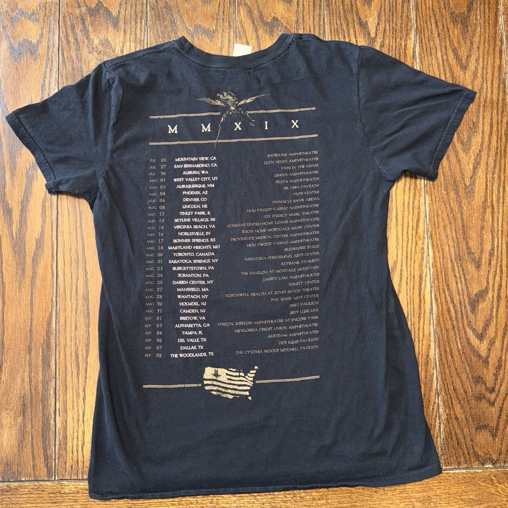 Gildan Behemoth Behemoth Ecclesia Diabolica America 2019 Tour T Shirt Black M Mens Short Sleeve Crew Neck Gildan Cotton Vintage No Size US M / EU 48-50 / 2 - 4 Thumbnail