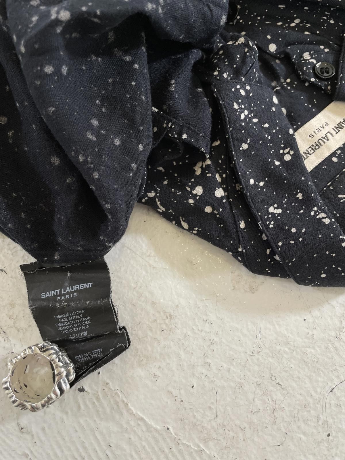 Saint Laurent Paris Saint Laurent 2015 Bleach Spotted Button up Size US S / EU 44-46 / 1 - 3 Thumbnail