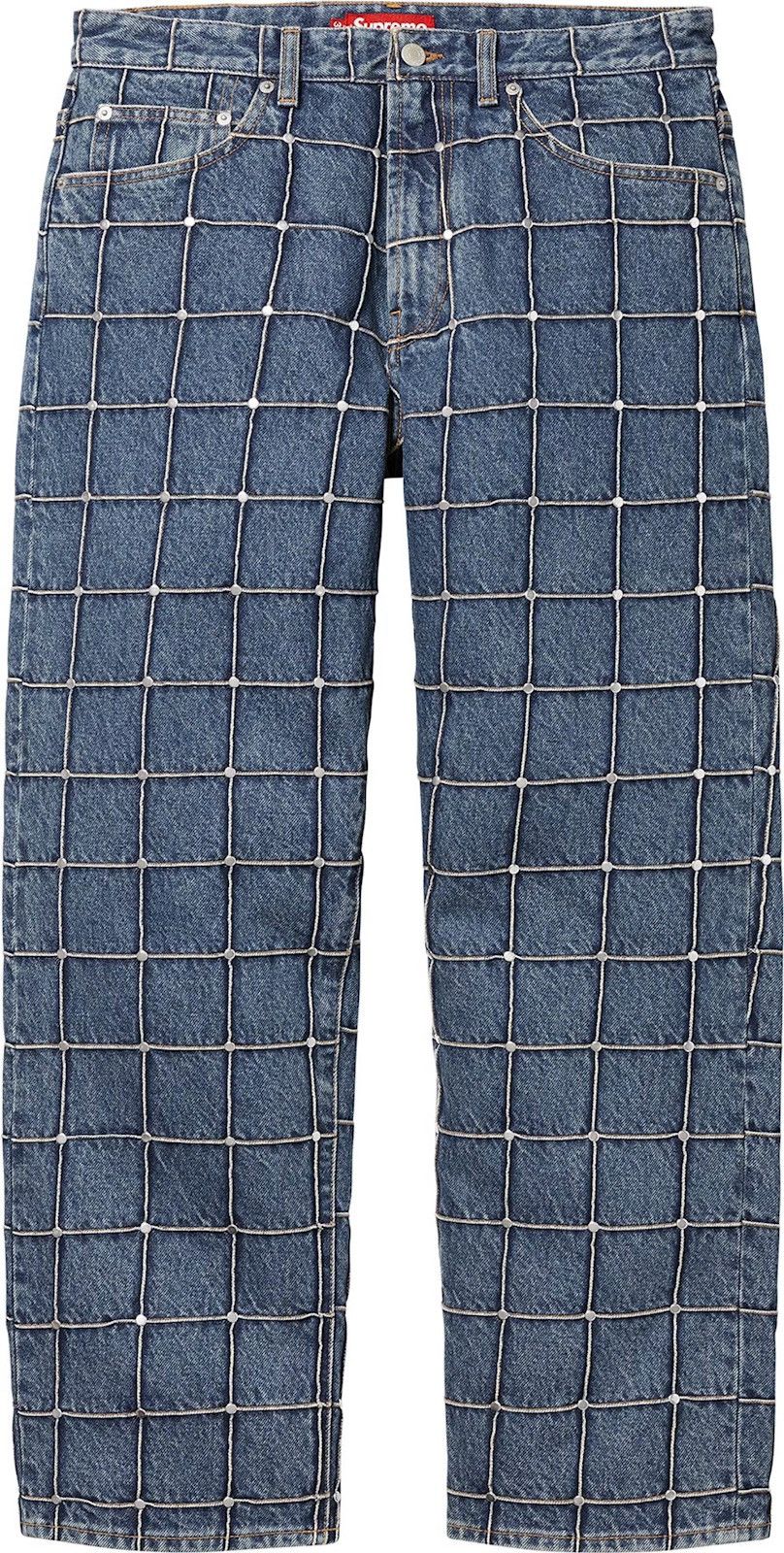 Supreme Studded Seam Loose Fit Jean SS 2025 Size US 32 / EU 48 - 1 Thumbnail