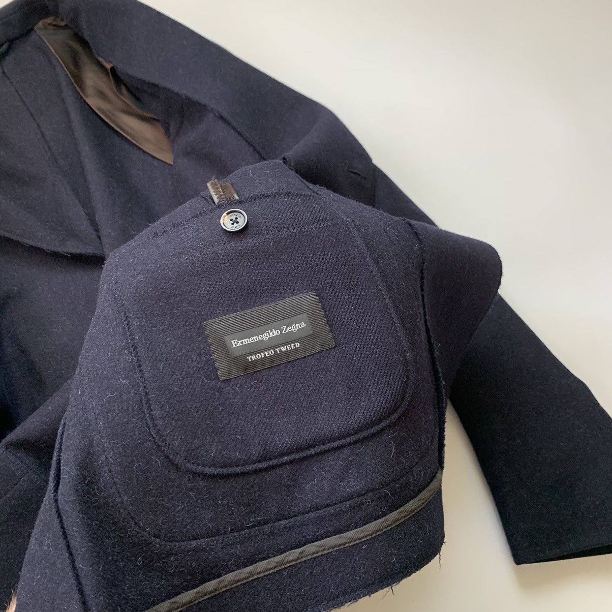 Ermenegildo Zegna Ermenegildo Zegna Trofeo Tweed Blazer Lana Wool Size 52L - 11 Thumbnail