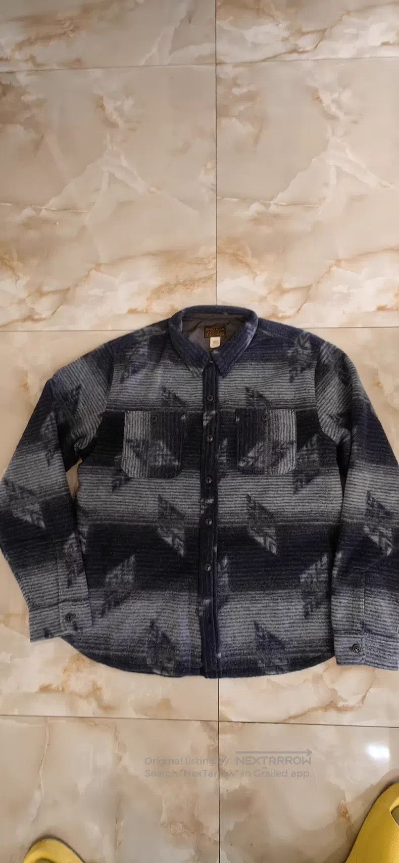 RRL Ralph Lauren RRL Ralph Lauren Double-Sided Knit Jacquard Coat Shirt Size US L / EU 52-54 / 3 - 1 Thumbnail