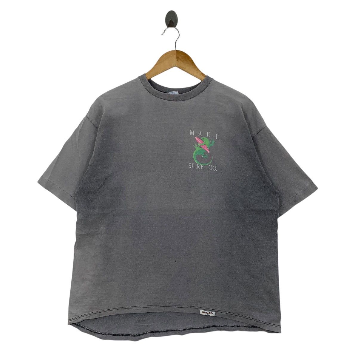 Vintage Vintage 90s MAUI SURF CO Gecko Crazy Shirt SurfingUsa Tshirt Size US L / EU 52-54 / 3 - 3 Thumbnail