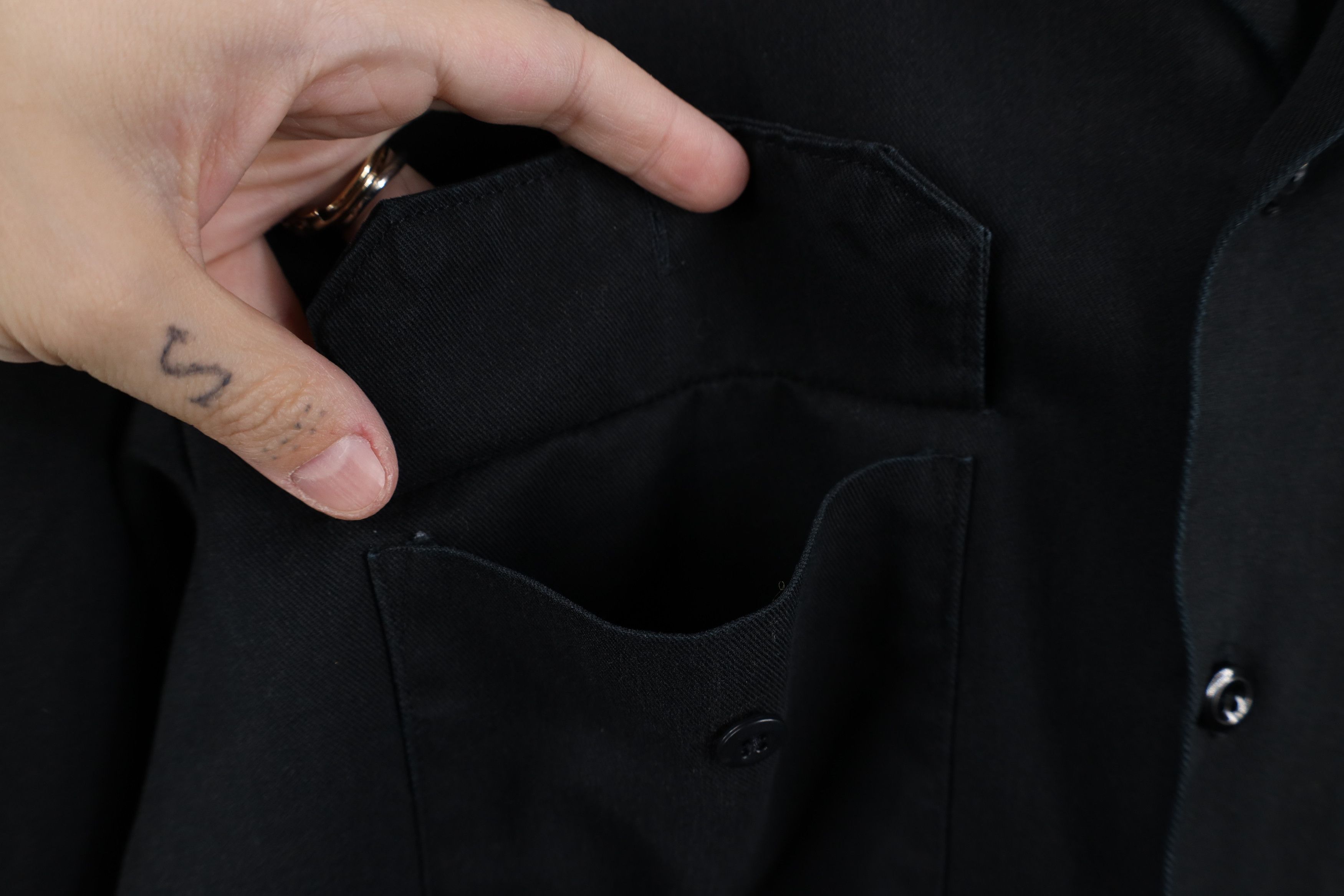 Dickies Vintage 90s Dickies Mechanic Work Button Shirt Black USA Size US M / EU 48-50 / 2 - 9 Thumbnail