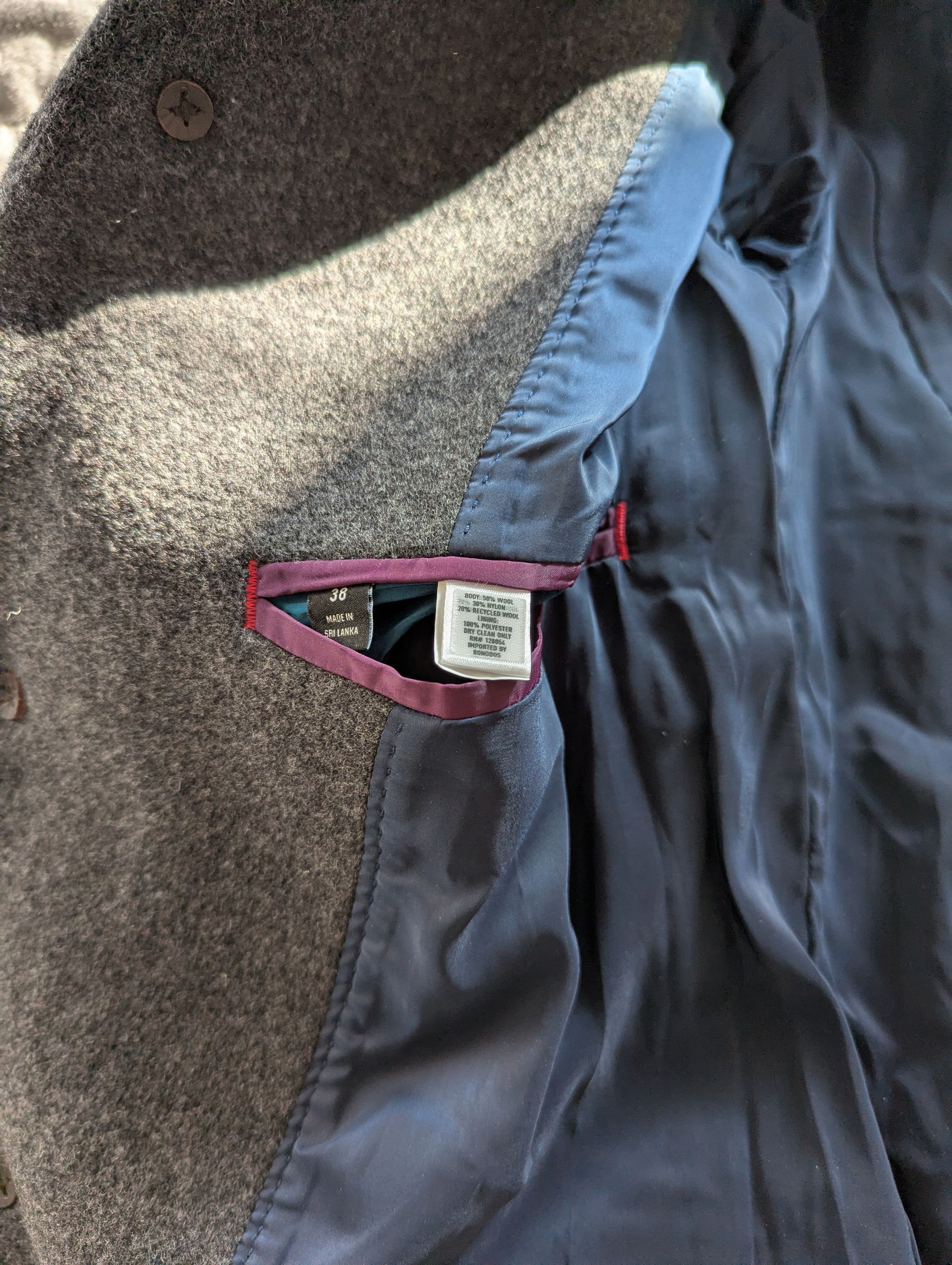 Bonobos Bonobos Italian Topcoat - Charcoal - 38R Slim - Like New Size US S / EU 44-46 / 1 - 3 Thumbnail