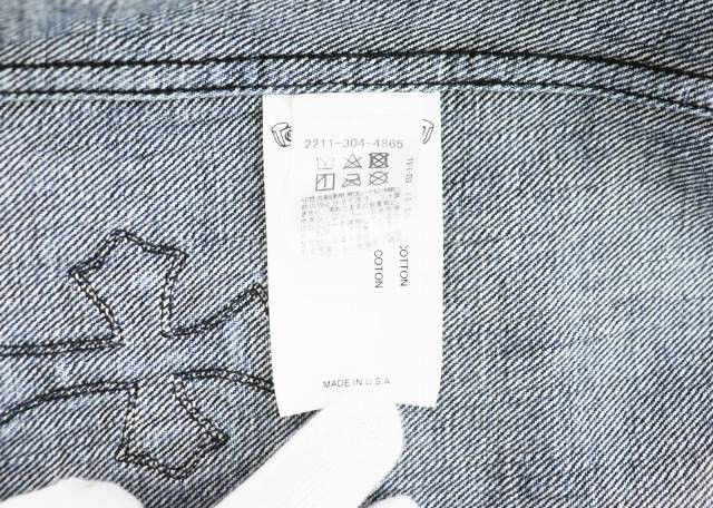Chrome Hearts Chrome Hearts Cross Patch Denim Shirt Size US XL / EU 56 / 4 - 6 Thumbnail