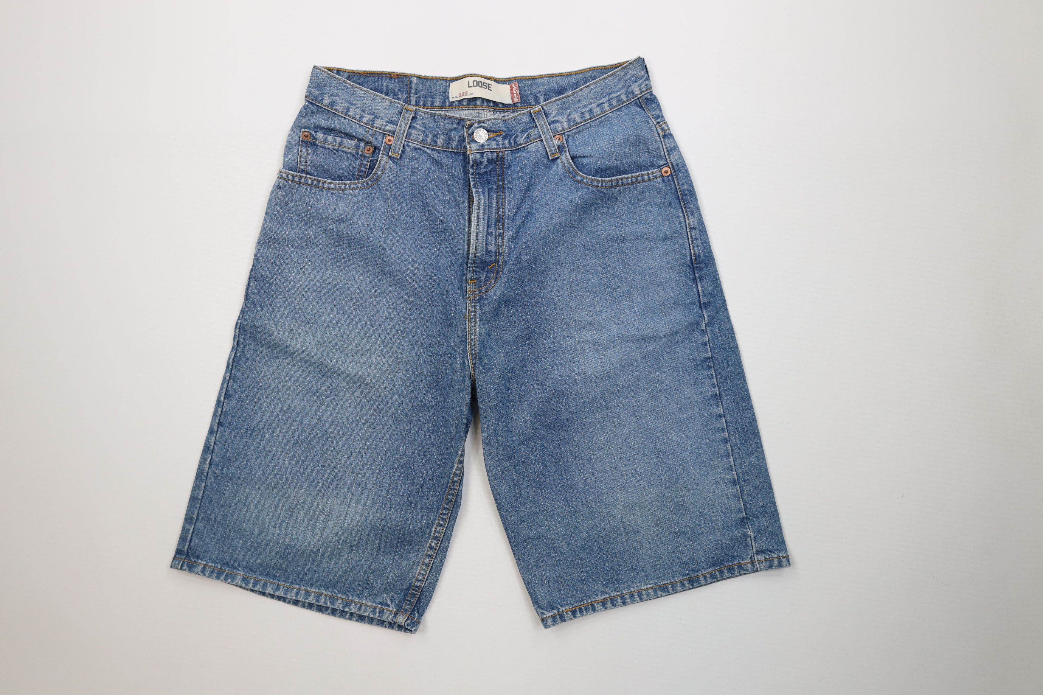 Levi's Vintage Y2K Levis 569 Fit Denim Jeans Shorts Jorts Blue Size US 30 / EU 46 - 1 Thumbnail