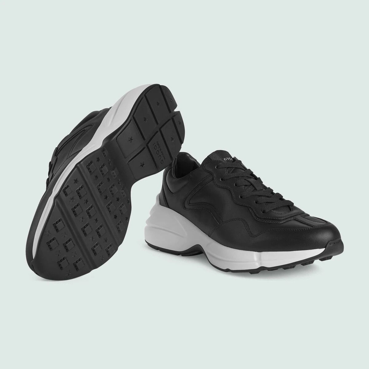 Gucci o1s1wg110225 Rhyton Sneakers in Black Size US 12 / EU 45 - 5 Thumbnail