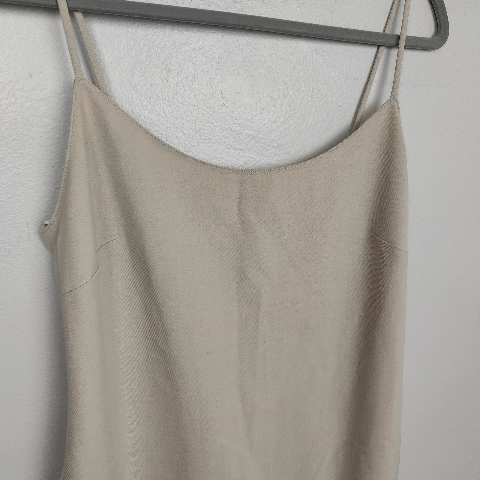 Zara Zara Midi Slip Dress Womens Medium Khaki Tan 90s Y2K Size M / US 6-8 / IT 42-44 - 2 Thumbnail